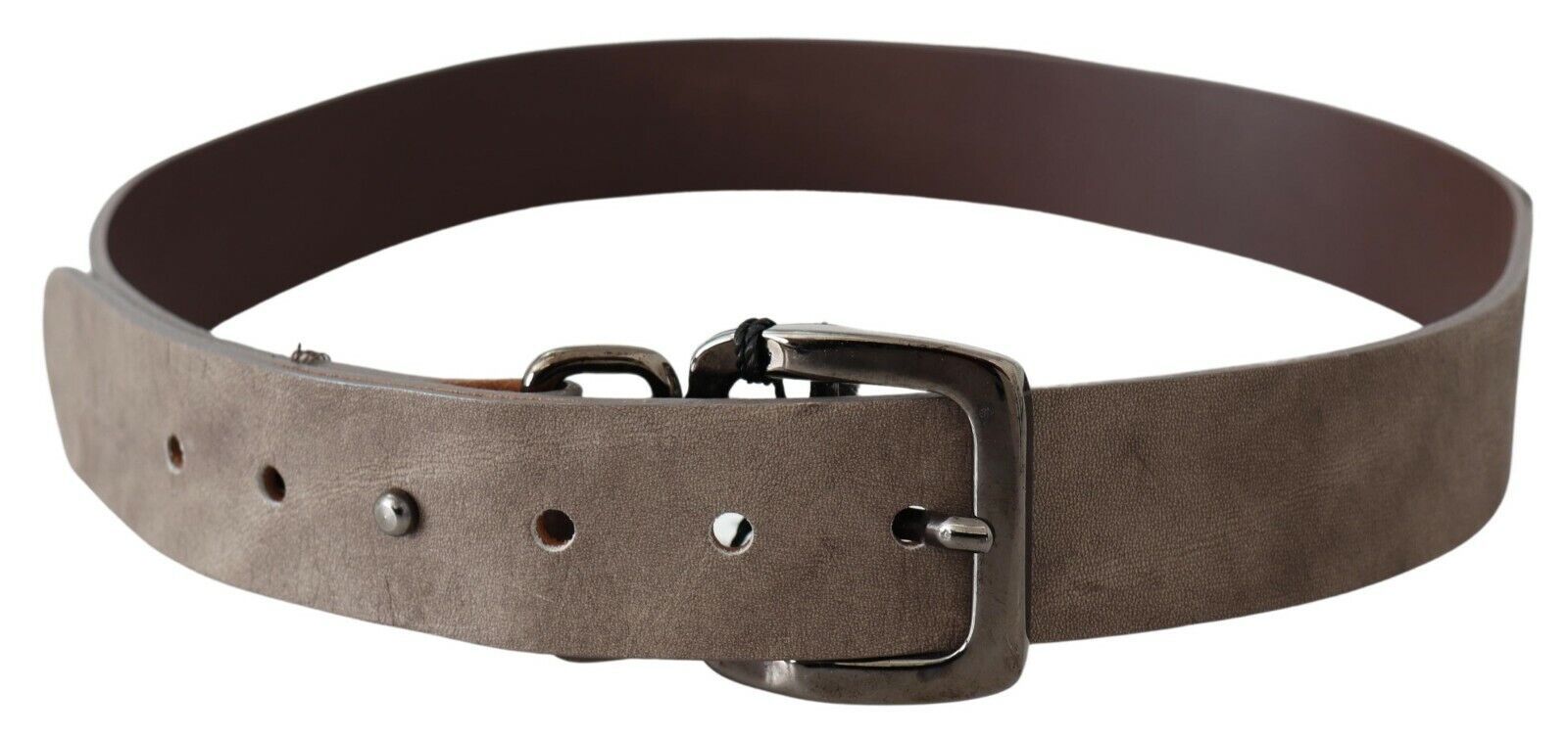 Costume National Elegant Dark Brown Leather Belt - Luksusmuotia Costume National - Tutustu YVES JAVANNI® 