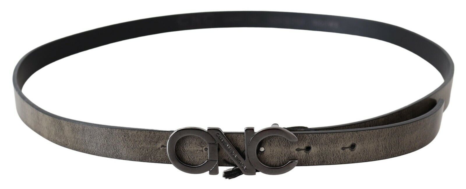 Costume National Elegant Dark Brown Leather Belt - Luksusmuotia Costume National - Tutustu YVES JAVANNI® 