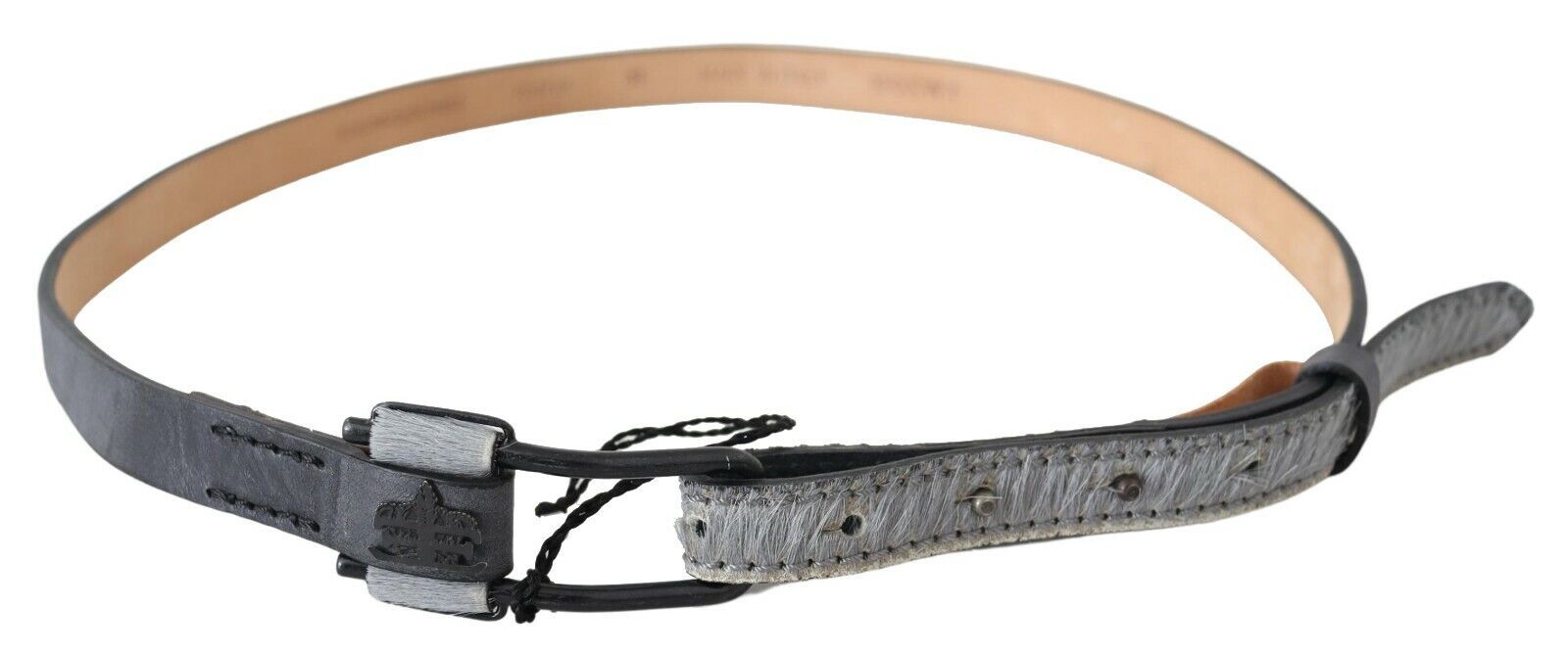 Ermanno Scervino Elegant Black Braided Leather Belt - Luksuslaukut ja asusteet Ermanno Scervino - Tutustu YVES JAVANNI® 