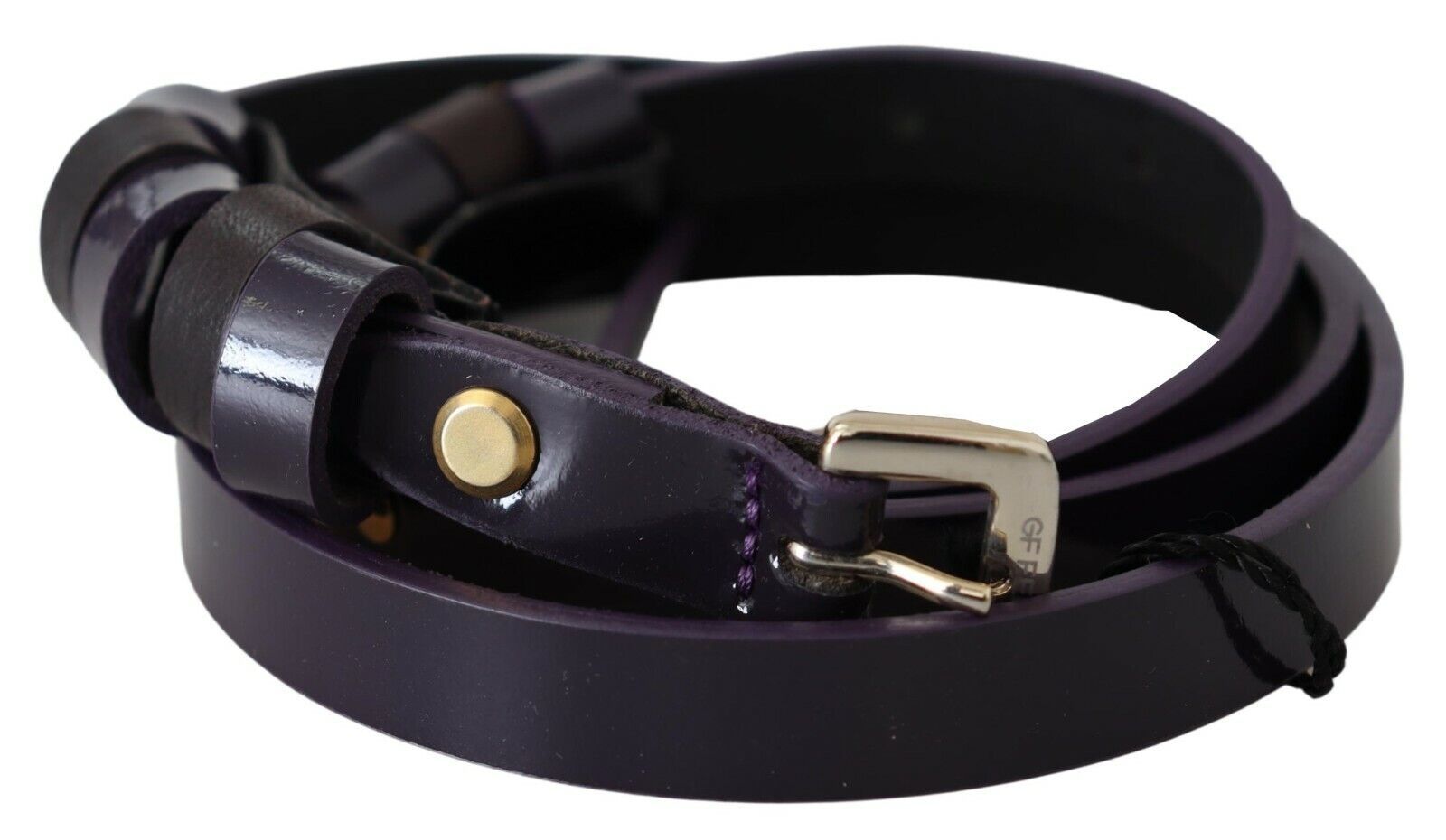 GF Ferre Elegant Violet Leather Fashion Belt - Luksuslaukut ja asusteet GF Ferre - Tutustu YVES JAVANNI® 