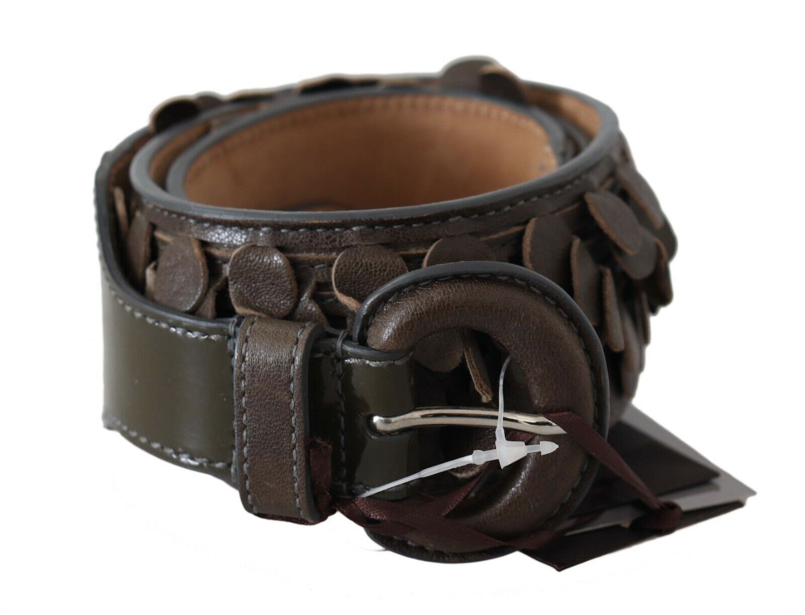 Ermanno Scervino Chic Brown Fringed Leather Fashion Belt - Luxury from Ermanno Scervino - Shop at YVES JAVANNI