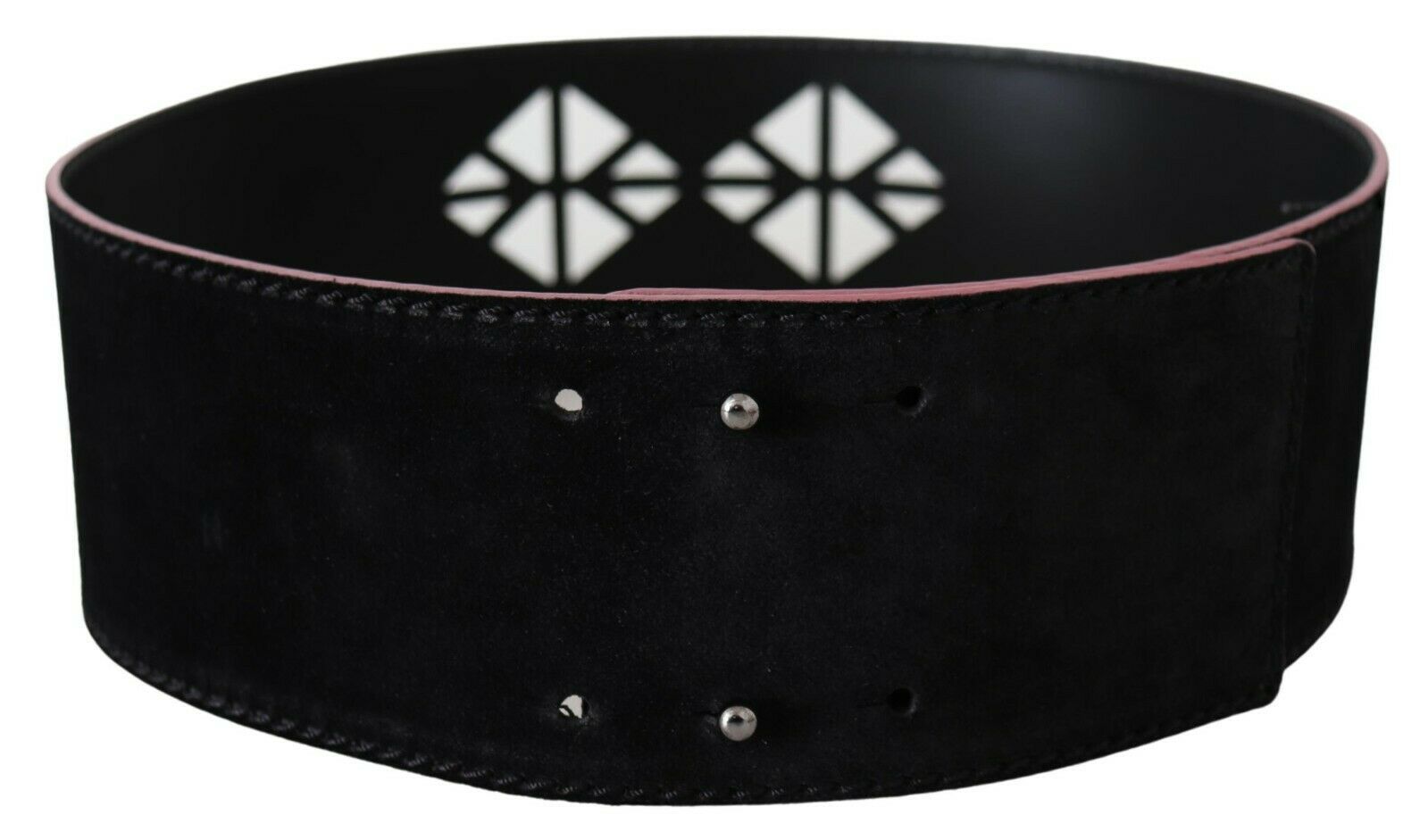 Costume National Elegant Wide Leather Fashion Belt with Metal Accents - Luksuslaukut ja asusteet Costume National - Tutustu YVES JAVANNI® 