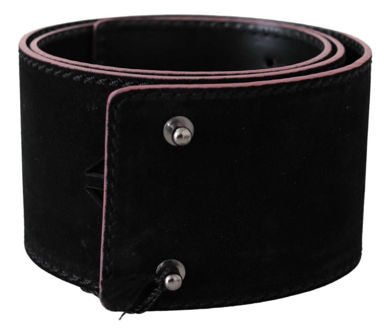 Costume National Elegant Wide Leather Fashion Belt with Metal Accents - Luksuslaukut ja asusteet Costume National - Tutustu YVES JAVANNI® 