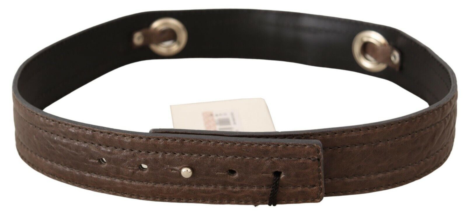 Costume National Elegant Brown Leather Fashion Belt - Luksuslaukut ja asusteet Costume National - Tutustu YVES JAVANNI® 