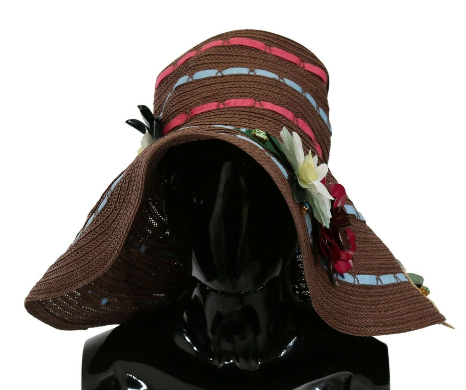 Dolce & Gabbana Elegant Floppy Floral Wide Brim Hat - Luksusmuotia Dolce & Gabbana - Tutustu YVES JAVANNI® 