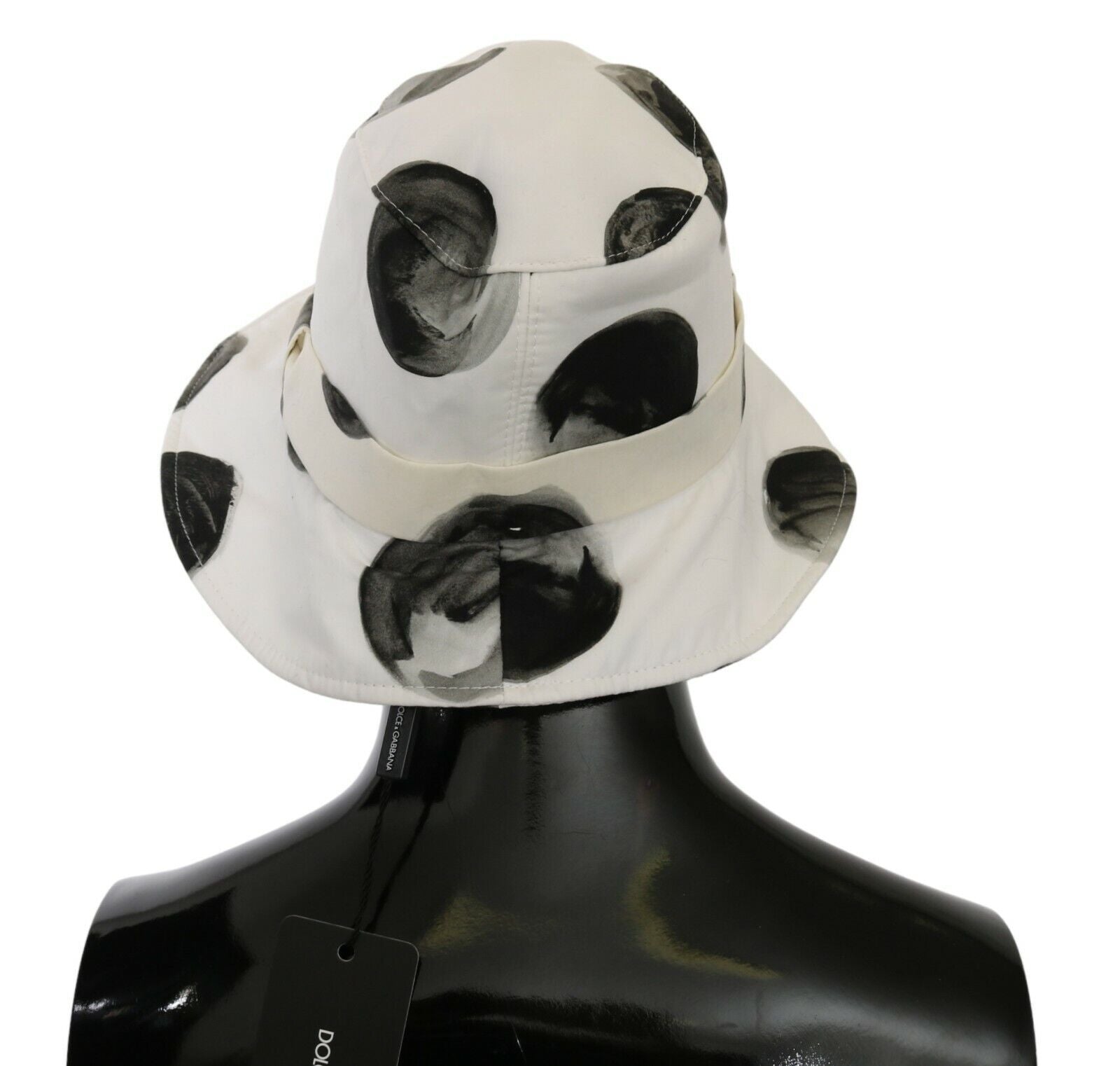 Dolce & Gabbana Polka Dot Cotton Bucket Hat - White & Black - Luksuslaukut ja asusteet Dolce & Gabbana - Tutustu YVES JAVANNI® 