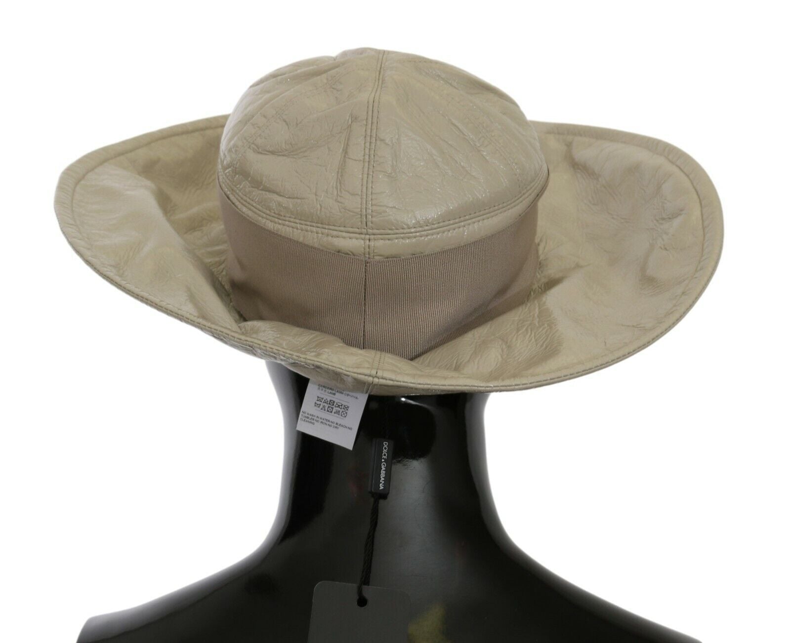 Dolce & Gabbana Elegant Beige Panama Cap - Timeless Fashion Accessory - Luksusmuotia Dolce & Gabbana - Tutustu YVES JAVANNI® 