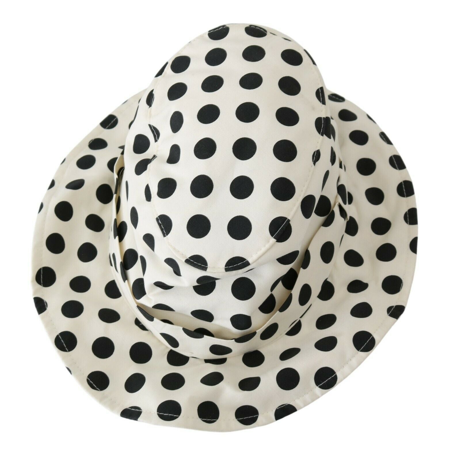 Dolce & Gabbana Chic Black Polka Dot Trilby Hat - Luksusmuotia Dolce & Gabbana - Tutustu YVES JAVANNI® 