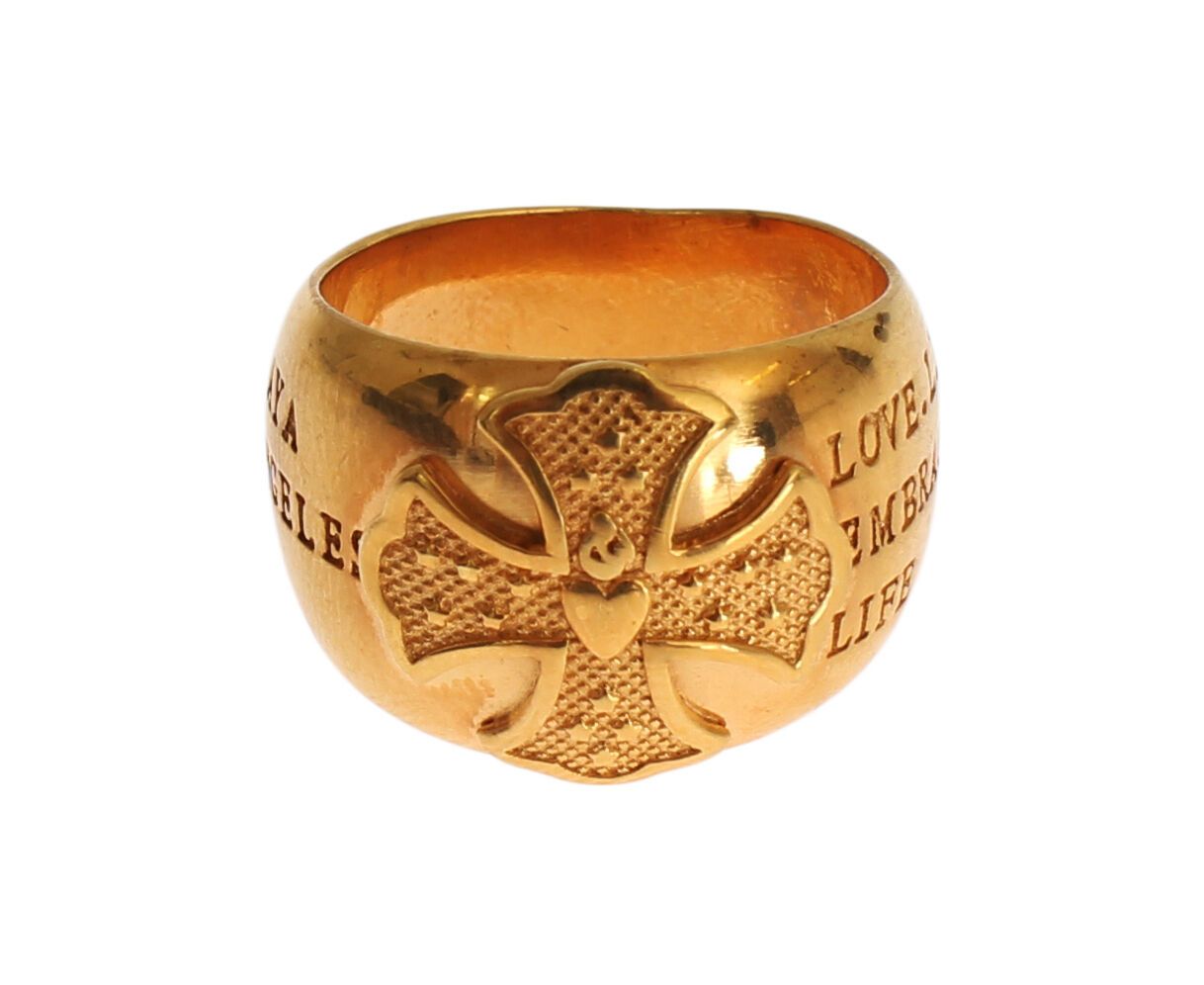 Nialaya Glamorous Gold-Plated Sterling Silver Ring - Luksusmuotia Nialaya - Tutustu YVES JAVANNI® 