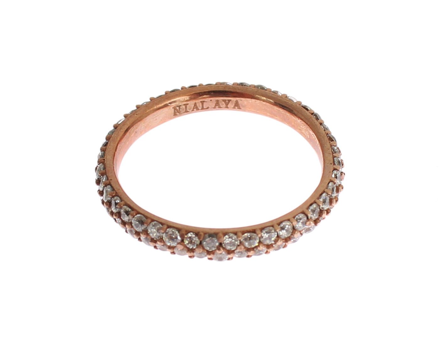 Nialaya Chic Pink Crystal-Encrusted Silver Ring - Luksusmuotia Nialaya - Tutustu YVES JAVANNI® 