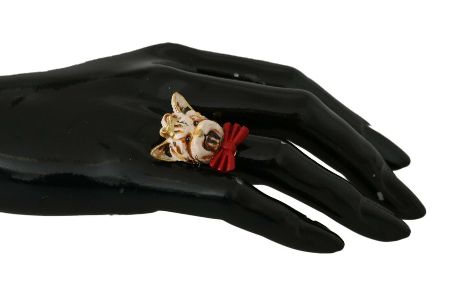 Dolce & Gabbana Elegant Canine Charm Women's Ring - Luksusmuotia Dolce & Gabbana - Tutustu YVES JAVANNI® 