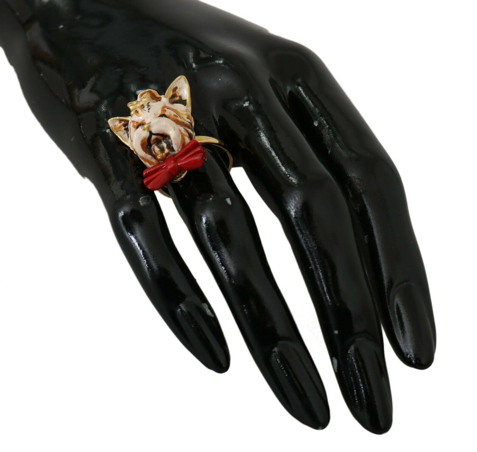 Dolce & Gabbana Elegant Canine Charm Women's Ring - Luksusmuotia Dolce & Gabbana - Tutustu YVES JAVANNI® 