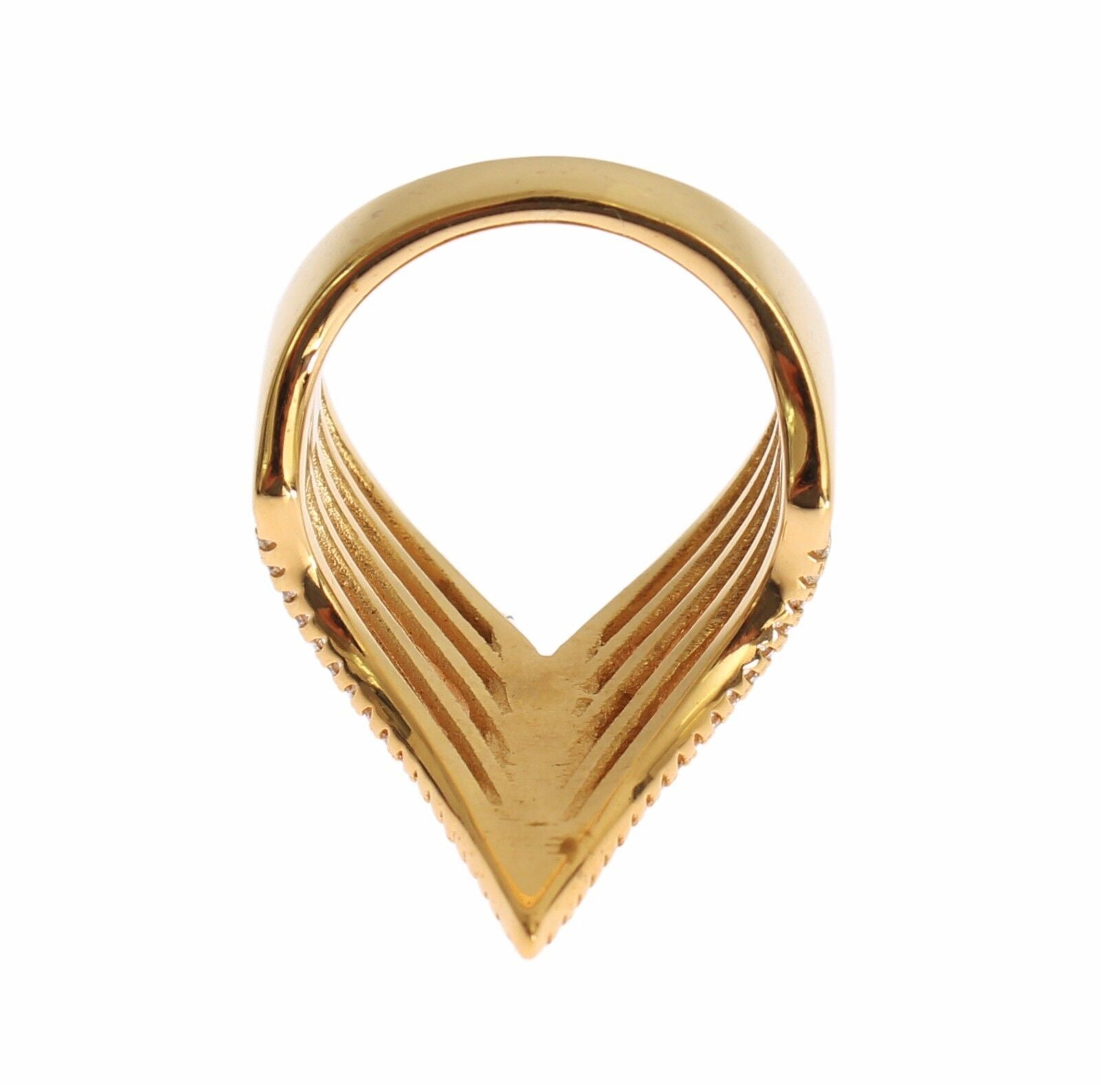 Nialaya Glamorous Gold Plated Crystal Ring - Luksusmuotia Nialaya - Tutustu YVES JAVANNI® 