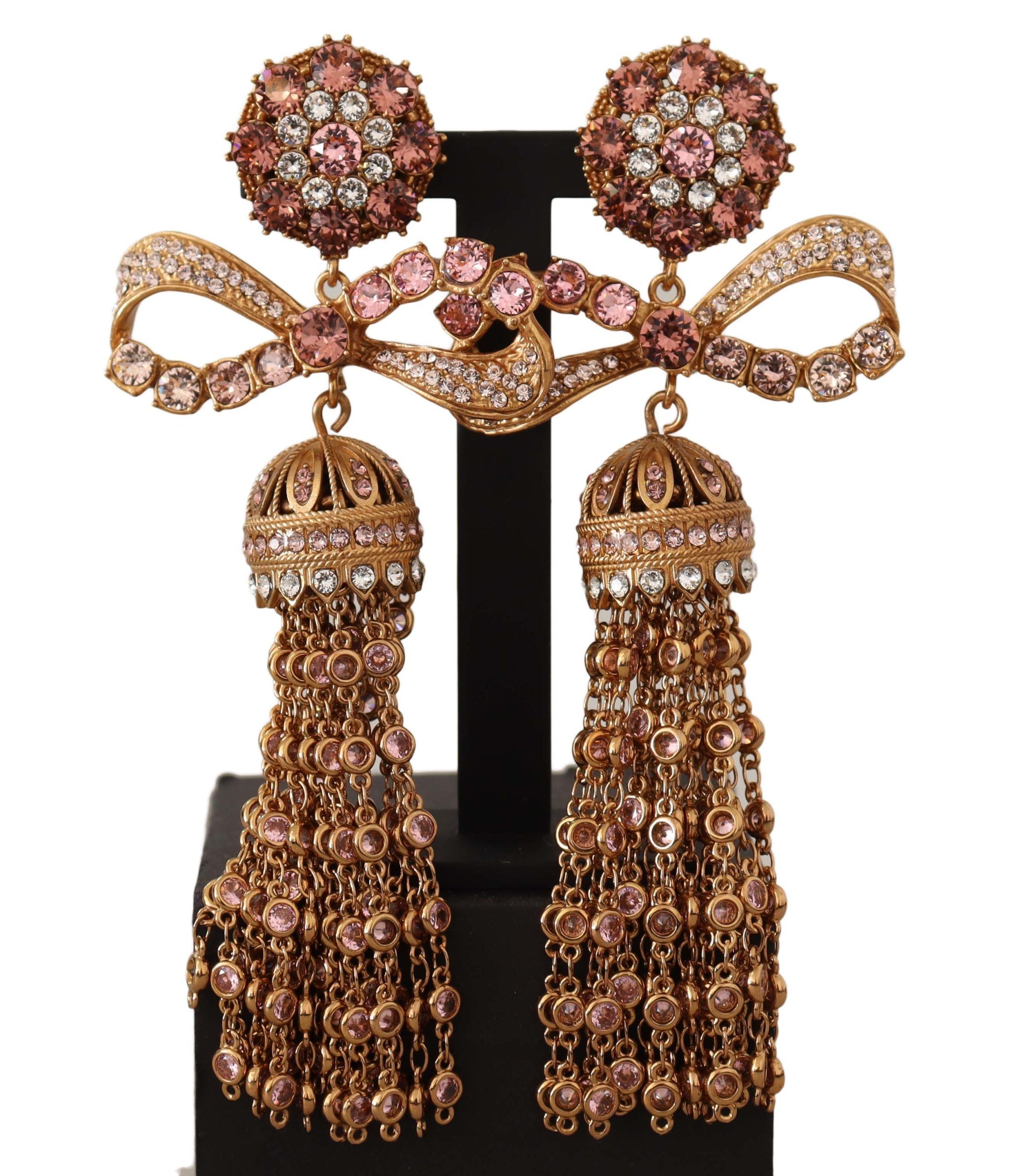 Dolce & Gabbana Elegant Antique Gold Bow Earrings - Luksuslaukut ja asusteet Dolce & Gabbana - Tutustu YVES JAVANNI® 