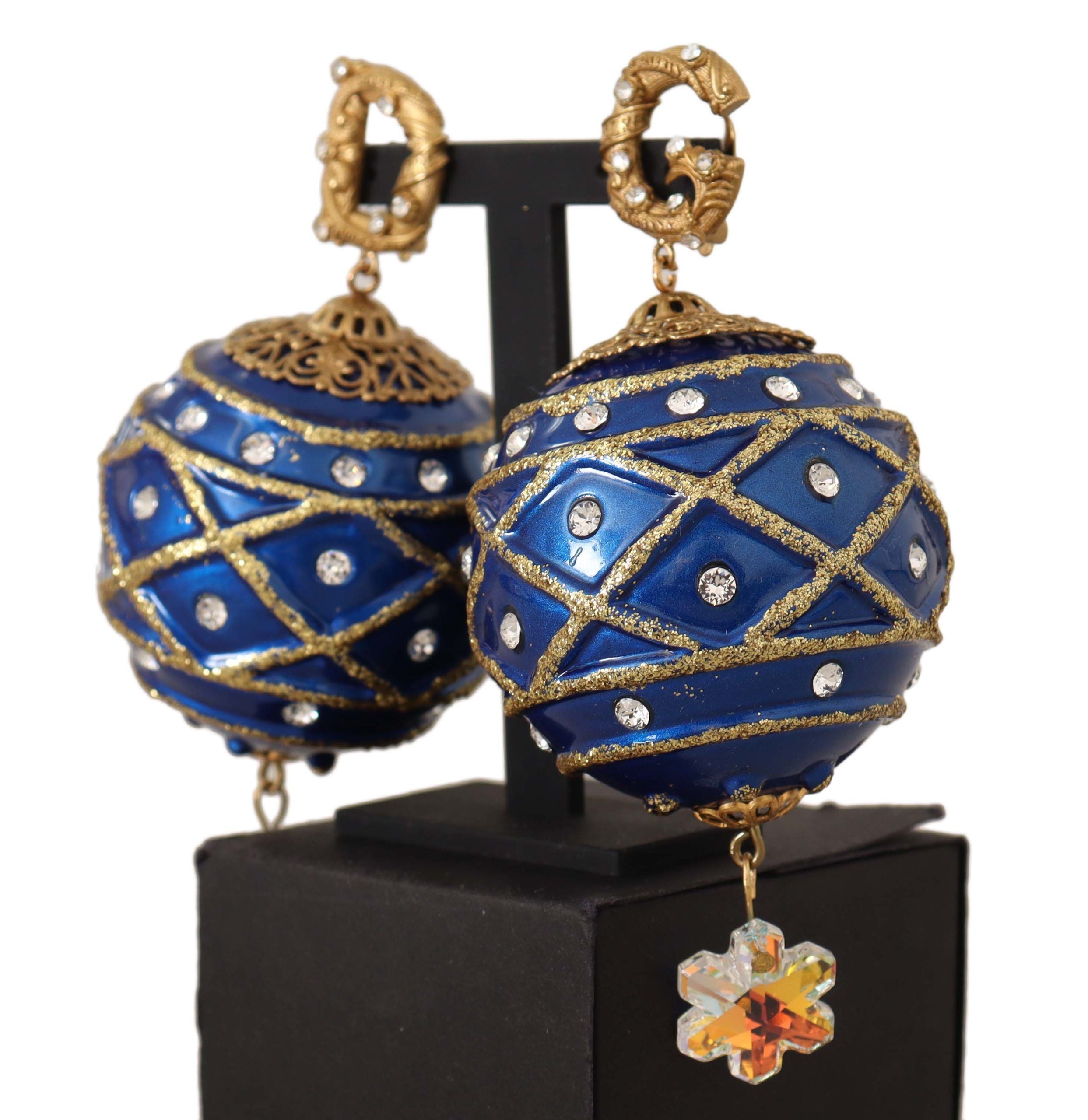 Dolce & Gabbana Dazzling Festive Crystal Clip-On Earrings - Luksusmuotia Dolce & Gabbana - Tutustu YVES JAVANNI® 