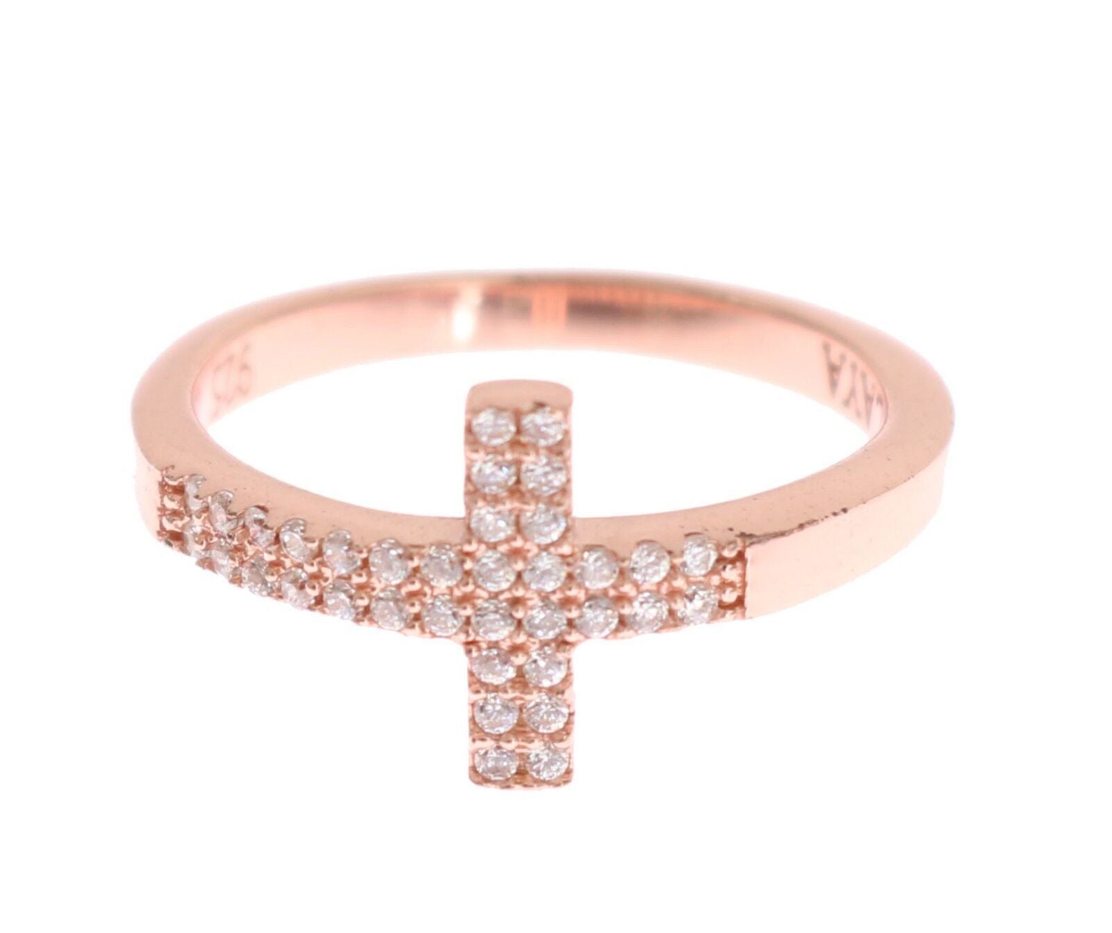 Nialaya Elegant Pink Crystal Encrusted Silver Ring - Luksusmuotia Nialaya - Tutustu YVES JAVANNI® 