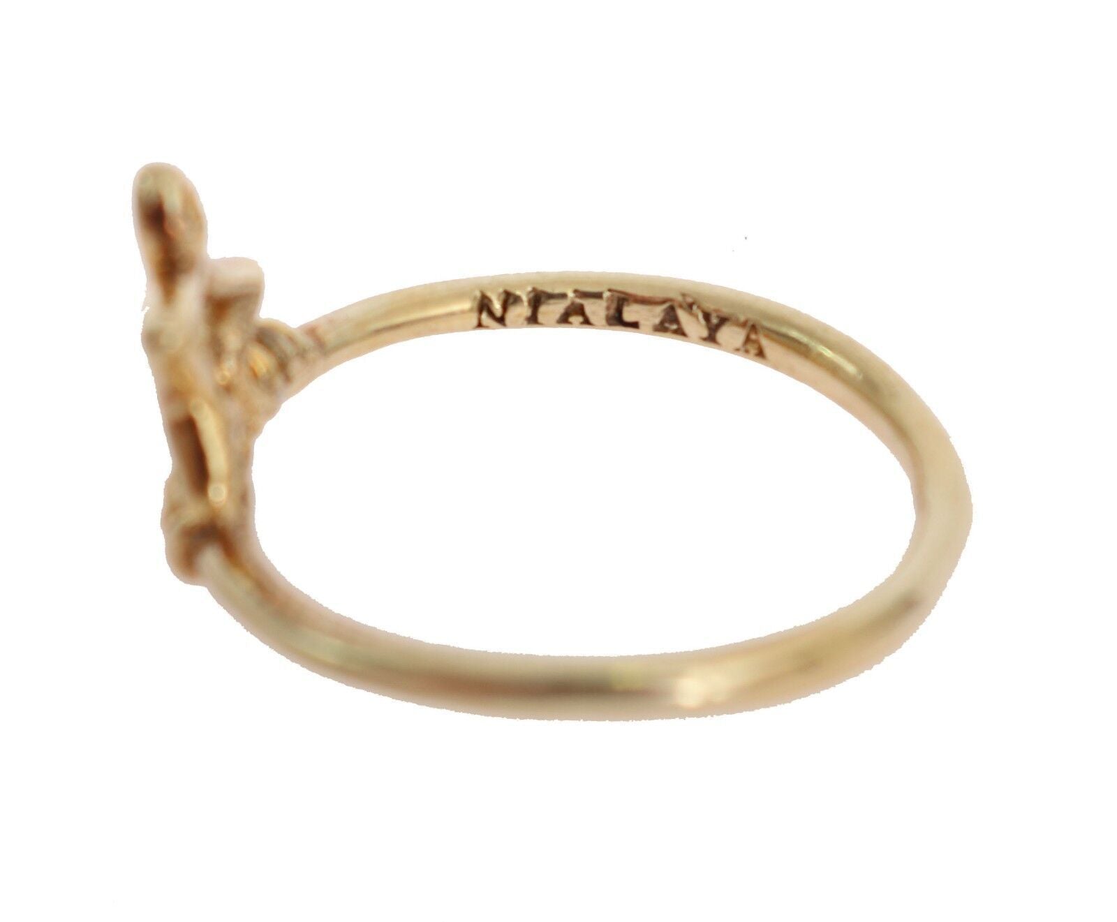 Nialaya Elegant Gold-Plated Sterling Silver Ring - Luksusmuotia Nialaya - Tutustu YVES JAVANNI® 