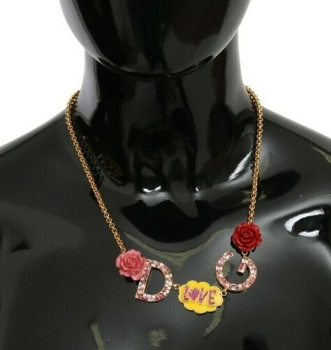 Dolce & Gabbana Gold Crystal Charm Statement Necklace - Luksusmuotia Dolce & Gabbana - Tutustu YVES JAVANNI® 