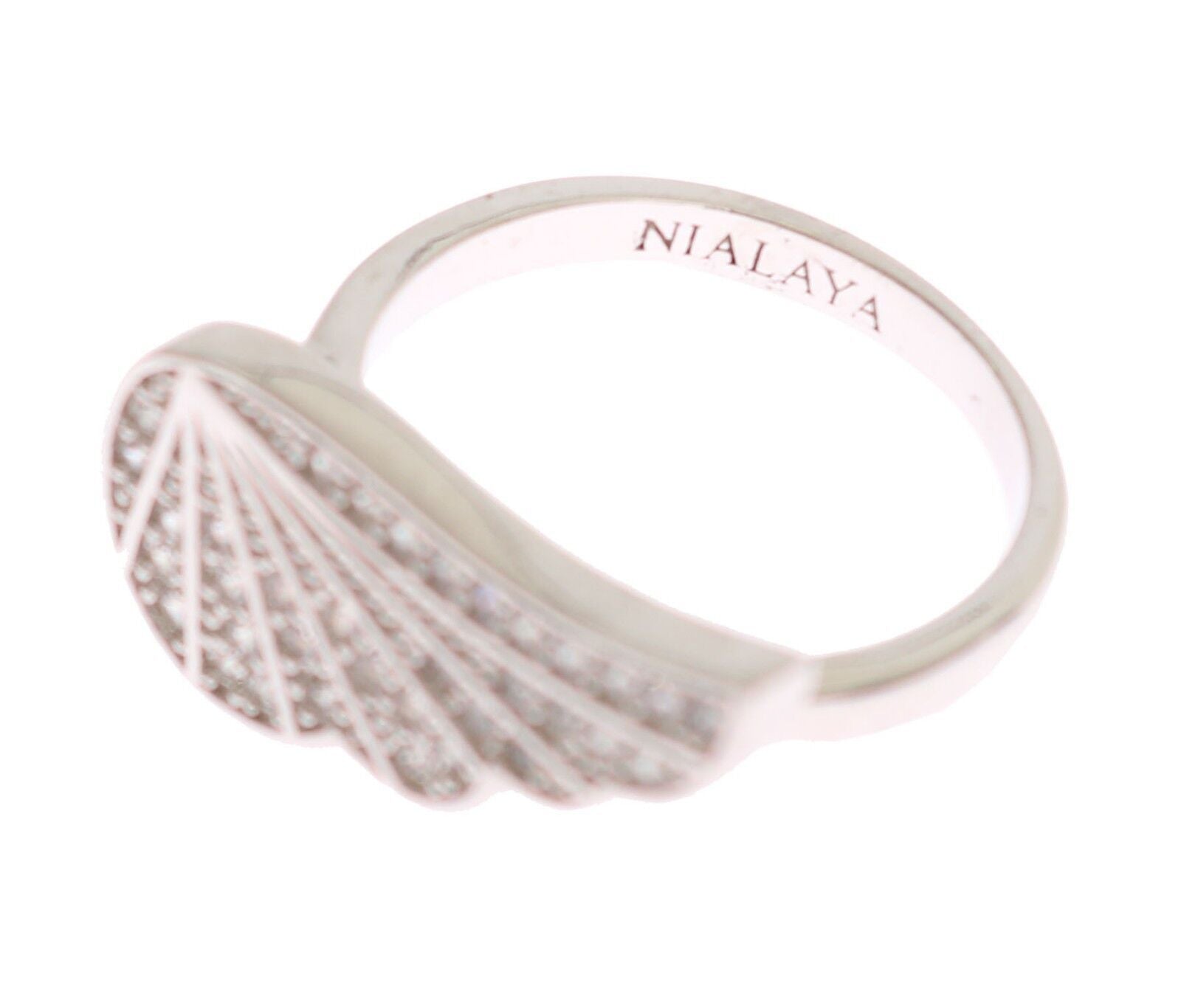 Nialaya Elegant Sterling Silver CZ Crystal Ring - Luksuslaukut ja asusteet Nialaya - Tutustu YVES JAVANNI® 