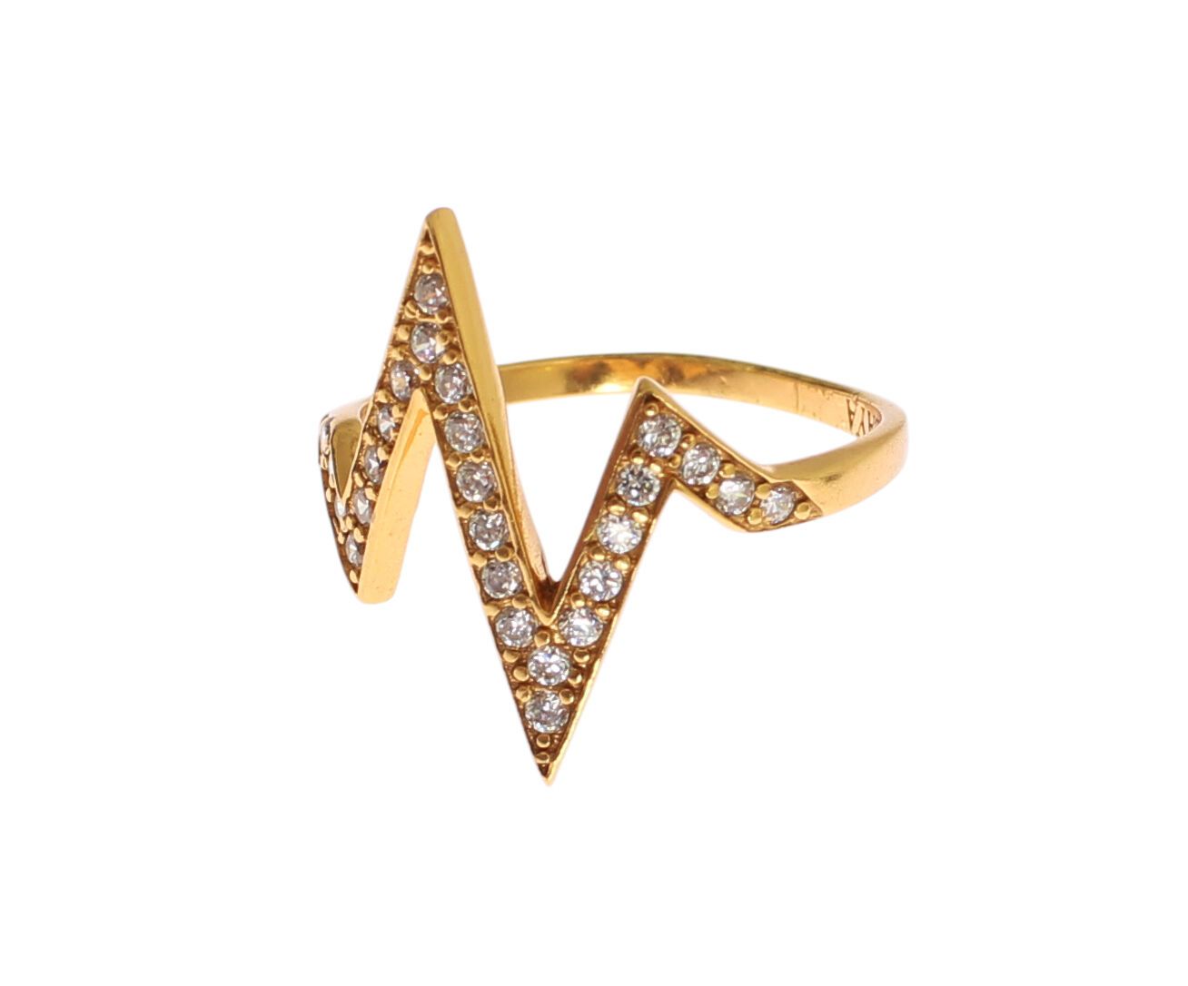 Nialaya Glamorous Gold Plated Sterling Silver Ring - Luksusmuotia Nialaya - Tutustu YVES JAVANNI® 