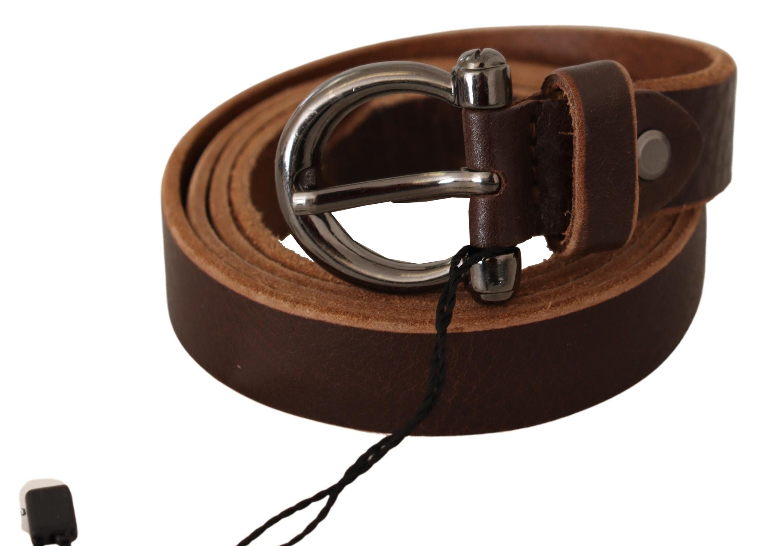 John Galliano Elegant Brown Leather Fashion Belt - Luksusmuotia John Galliano - Tutustu YVES JAVANNI® 