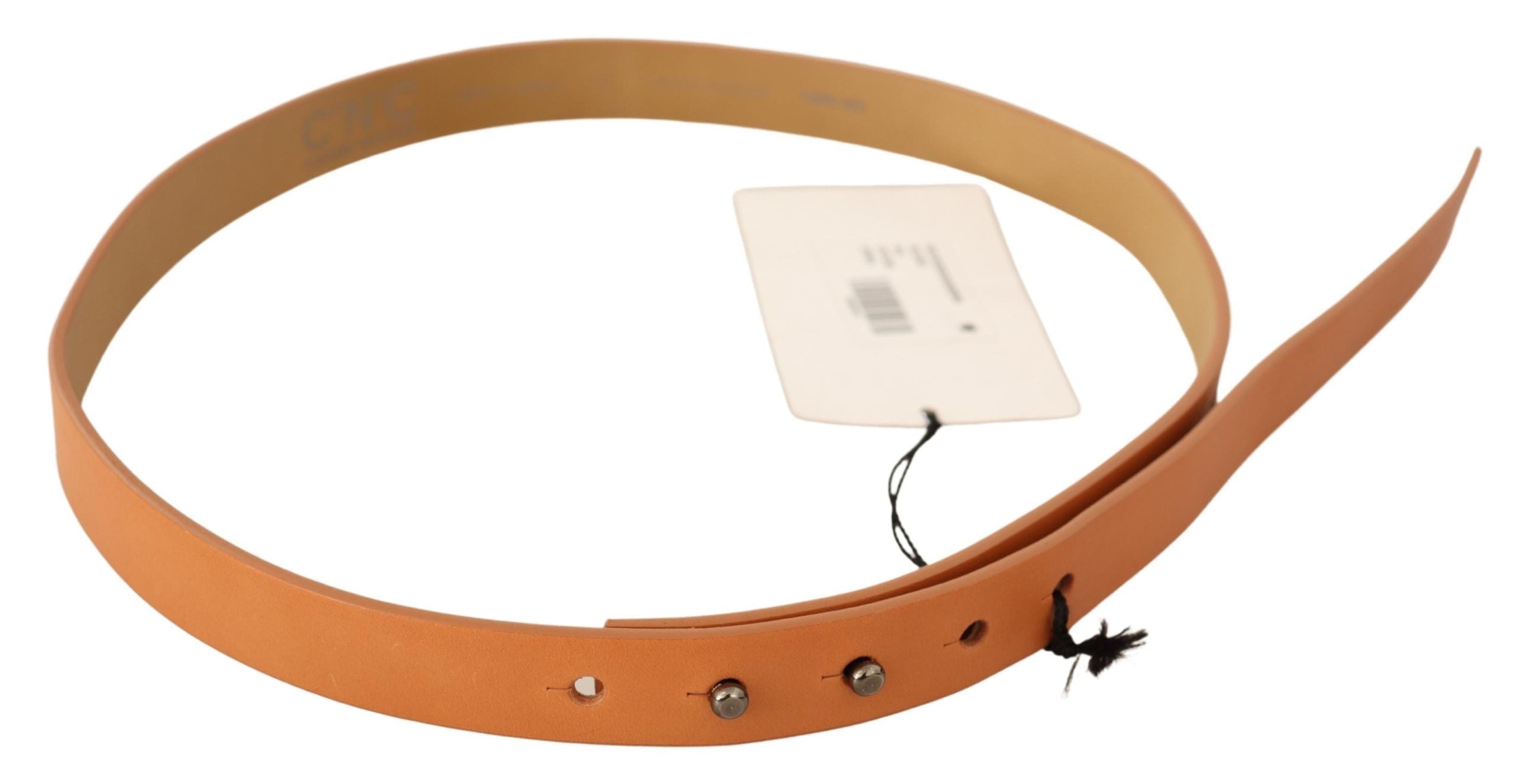 Costume National Chic Orange Leather Fashion Belt - Luksusmuotia Costume National - Tutustu YVES JAVANNI® 