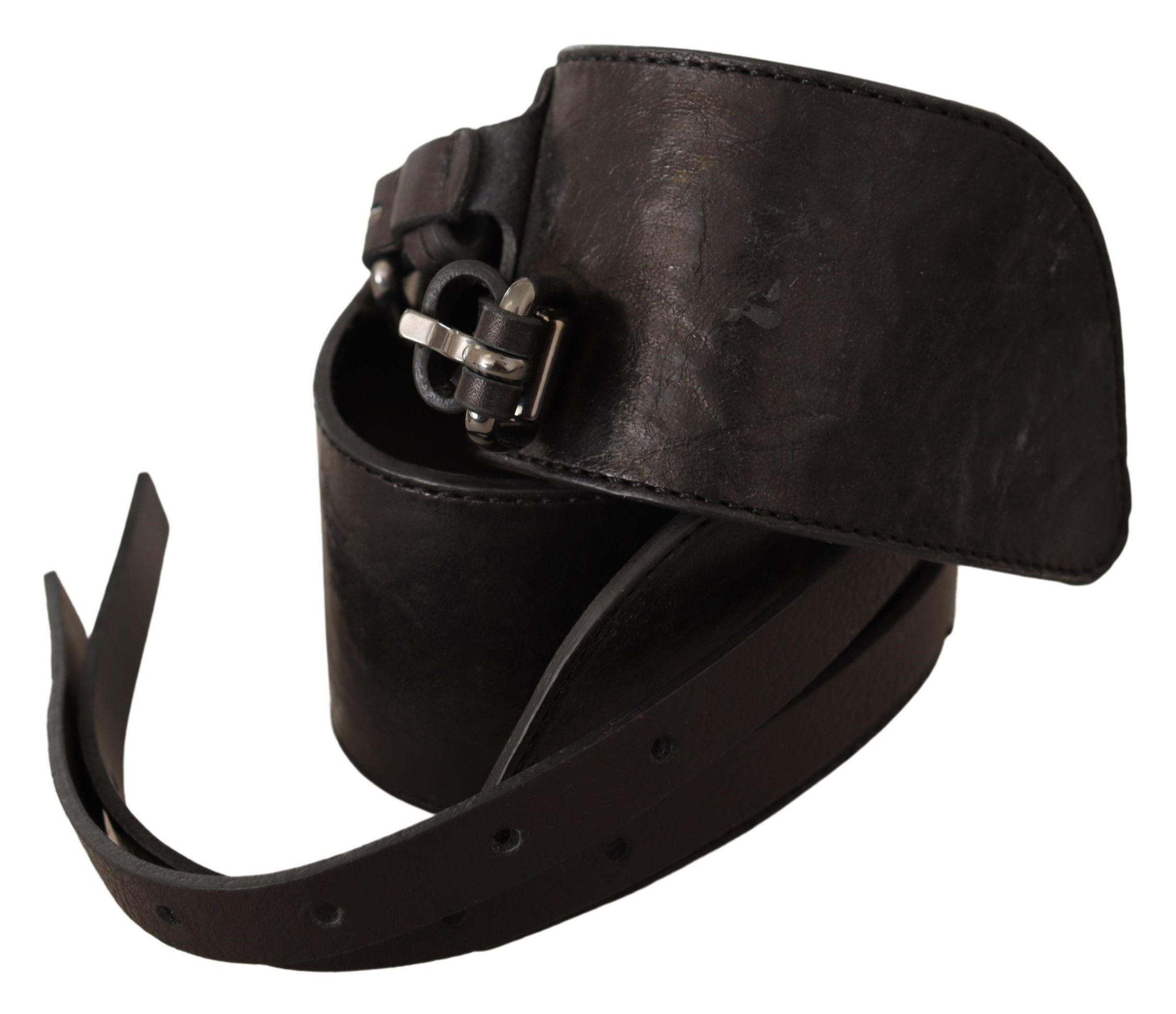 Costume National Elegant Double Buckle Leather Belt - Luksuslaukut ja asusteet Costume National - Tutustu YVES JAVANNI® 