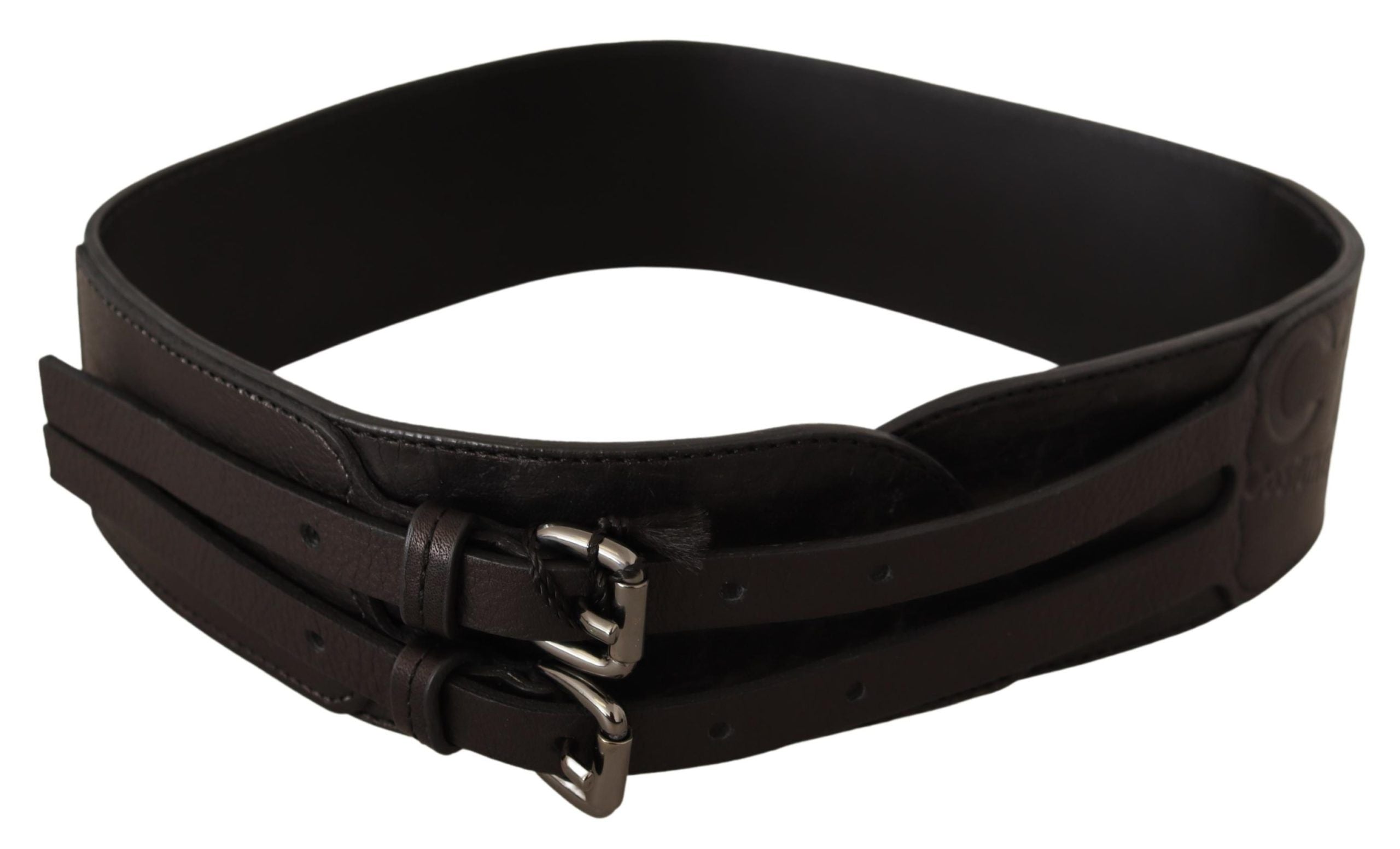 Costume National Elegant Double Buckle Leather Belt - Luksuslaukut ja asusteet Costume National - Tutustu YVES JAVANNI® 