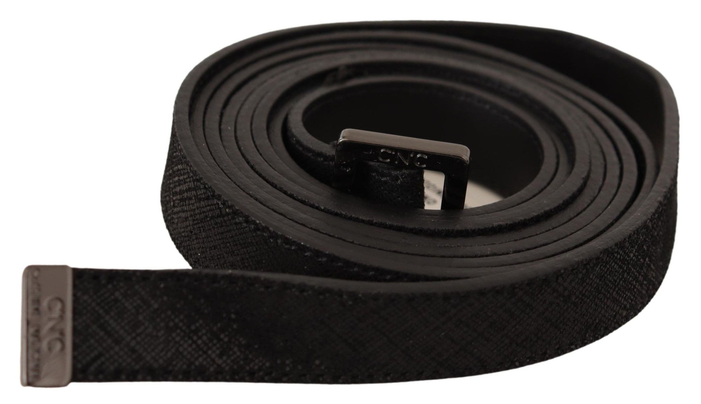 Costume National Chic Black Leather Fashion Belt with Metal Buckle - Luksuslaukut ja asusteet Costume National - Tutustu YVES JAVANNI® 