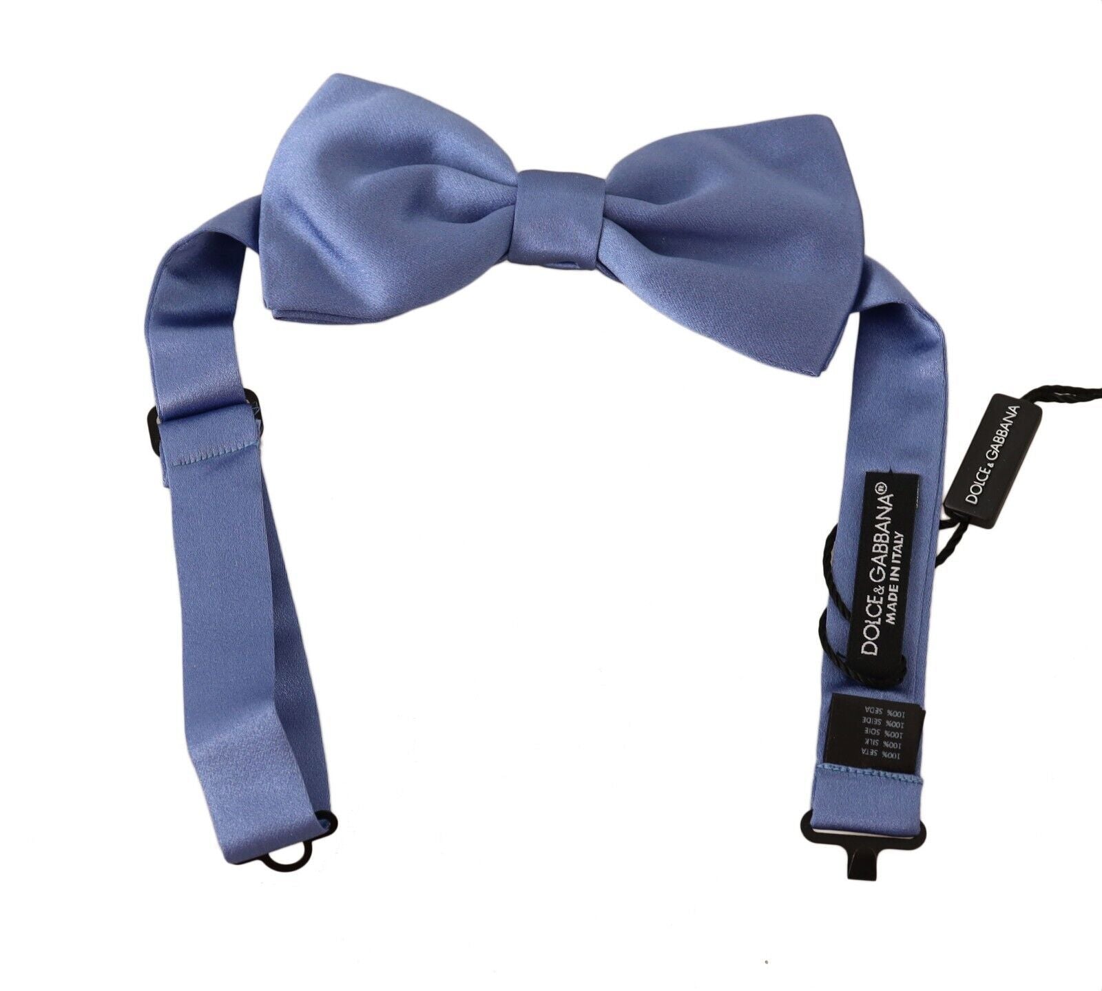 Dolce & Gabbana Elegant Purple Silk Bow Tie - Luksusmuotia Dolce & Gabbana - Tutustu YVES JAVANNI® 