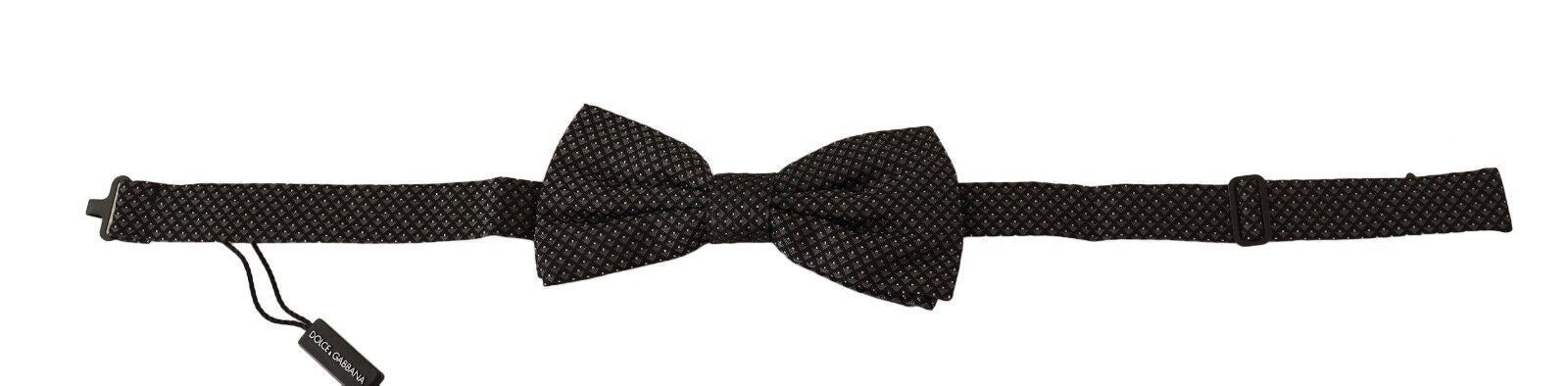 Dolce & Gabbana Elegant Silk Patterned Bow Tie - Luksusmuotia Dolce & Gabbana - Tutustu YVES JAVANNI® 