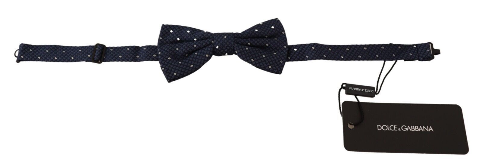 Dolce & Gabbana Elegant Silk Bow Tie in Dark Blue - Luksusmuotia Dolce & Gabbana - Tutustu YVES JAVANNI® 