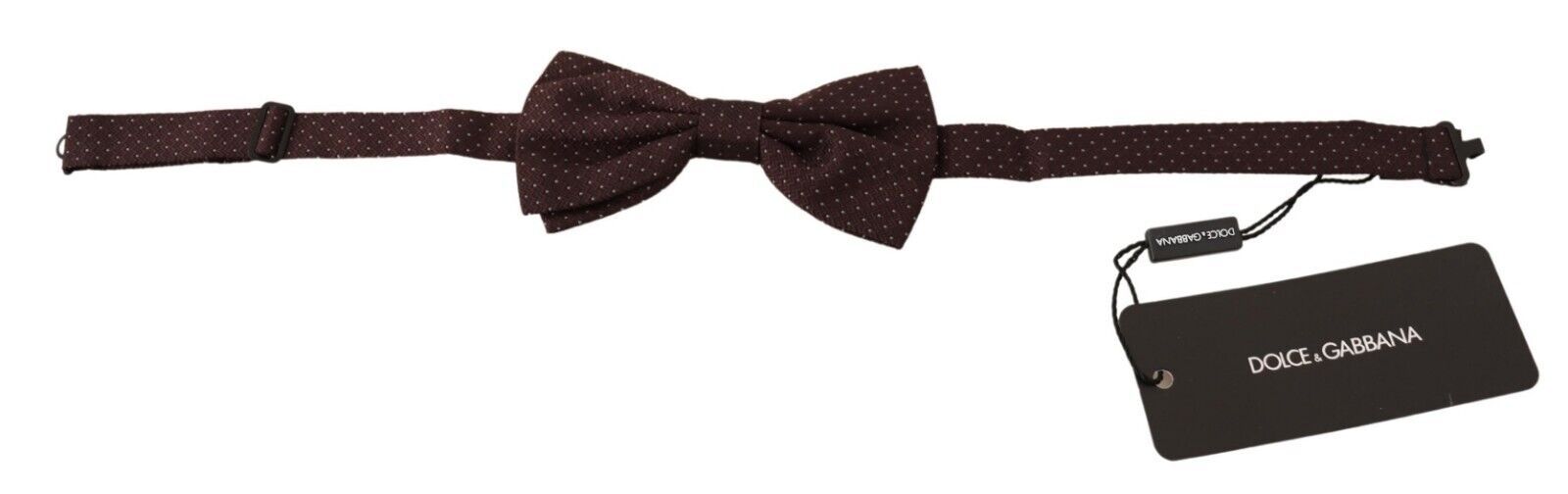 Dolce & Gabbana Elegant Brown Dot Pattern Silk Bow Tie - Luksusmuotia Dolce & Gabbana - Tutustu YVES JAVANNI® 