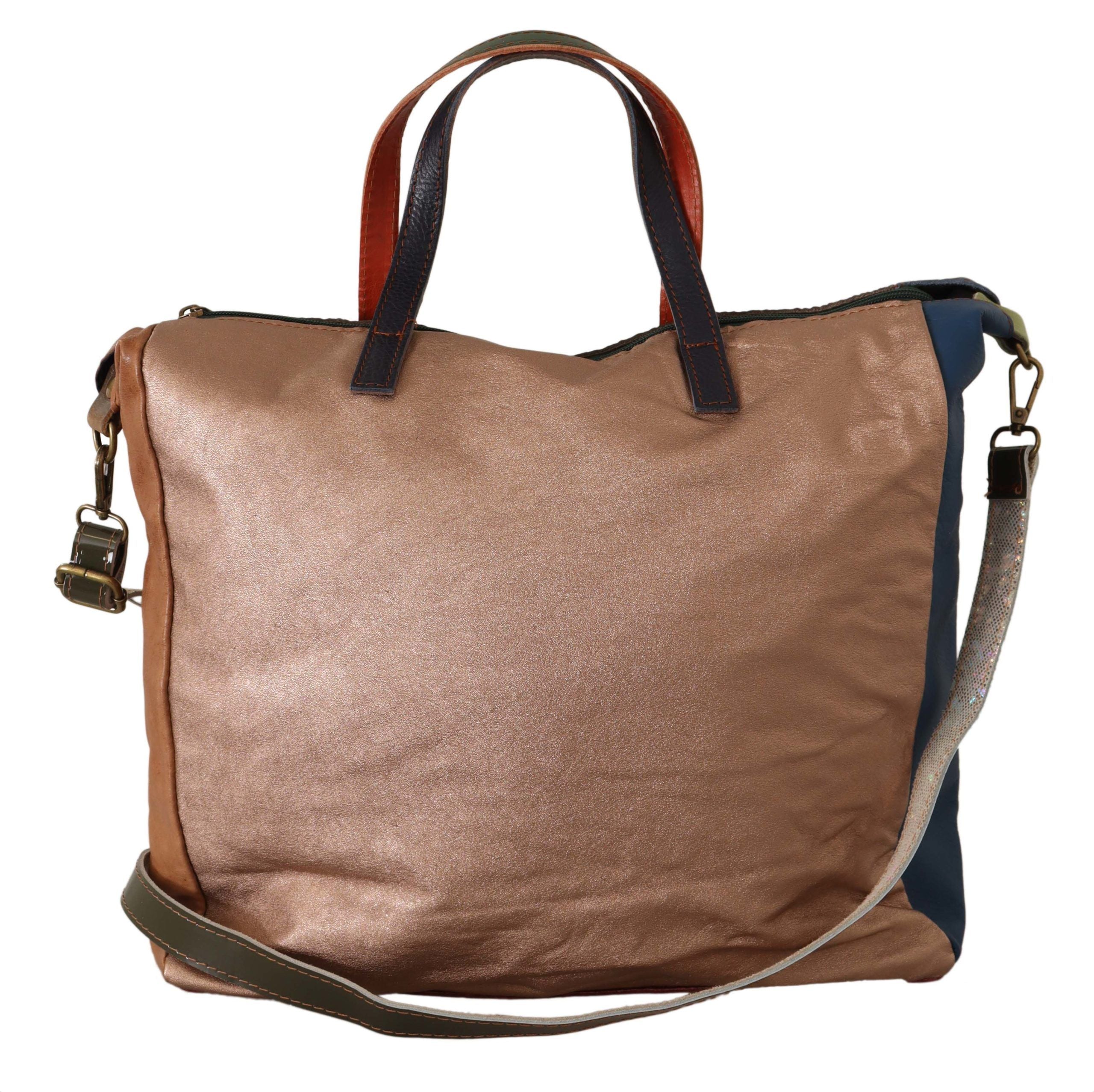 EBARRITO Multicolor Leather Shoulder Tote Bag - Luksusmuotia EBARRITO - Tutustu YVES JAVANNI® 