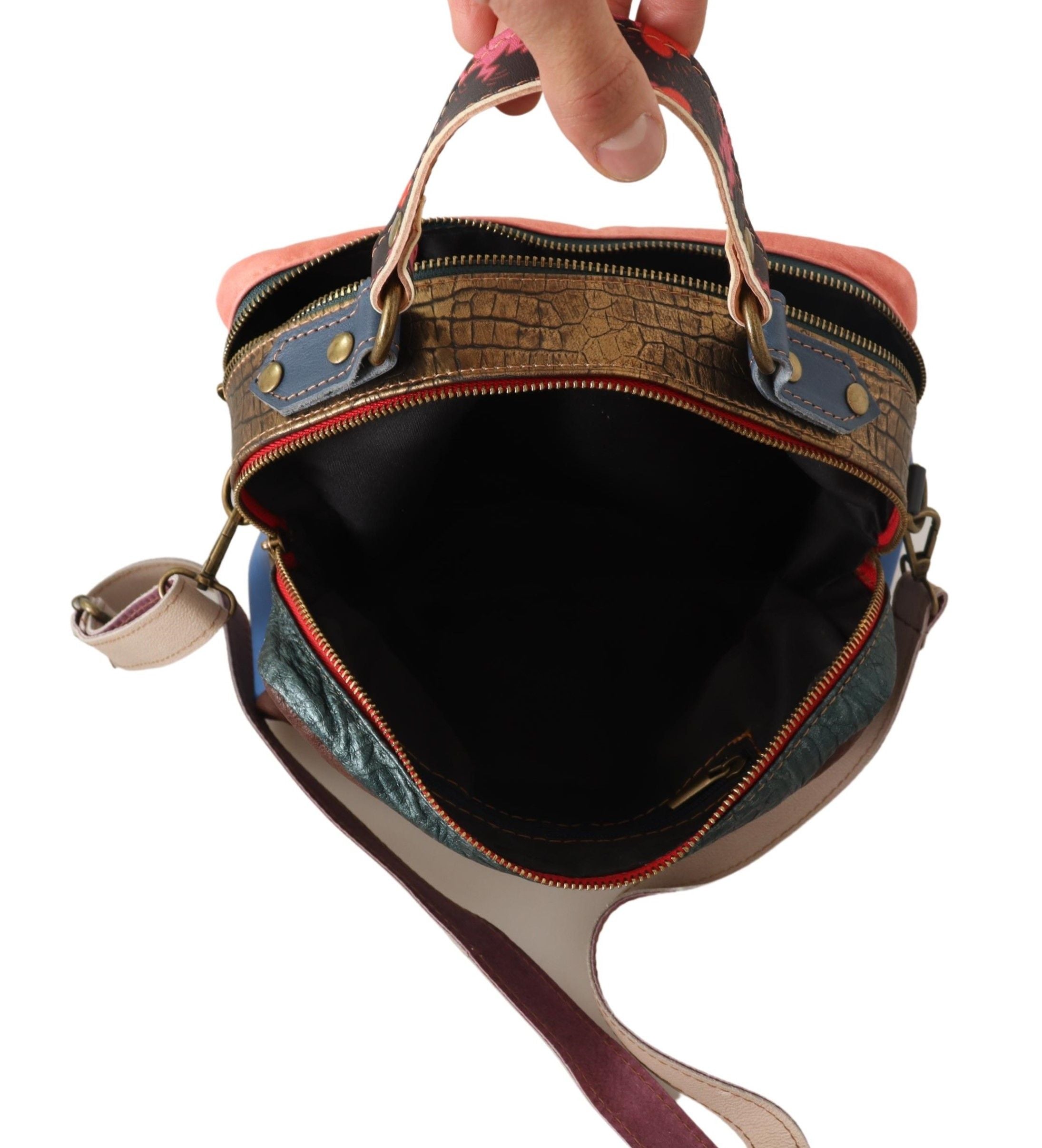 EBARRITO Chic Multicolor Leather Shoulder Bag - Luksusmuotia EBARRITO - Tutustu YVES JAVANNI® 