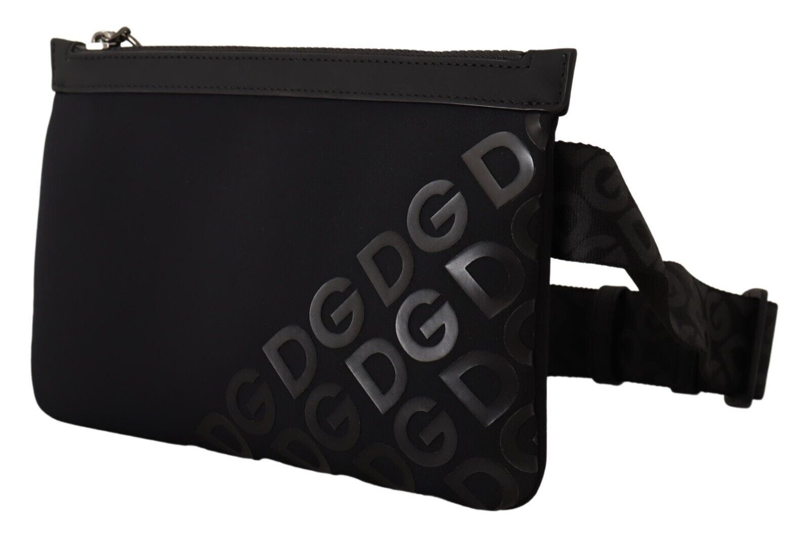 Dolce & Gabbana Sleek Black Monogram Neoprene Fanny Pack - Luksuslaukut ja asusteet Dolce & Gabbana - Tutustu YVES JAVANNI® 