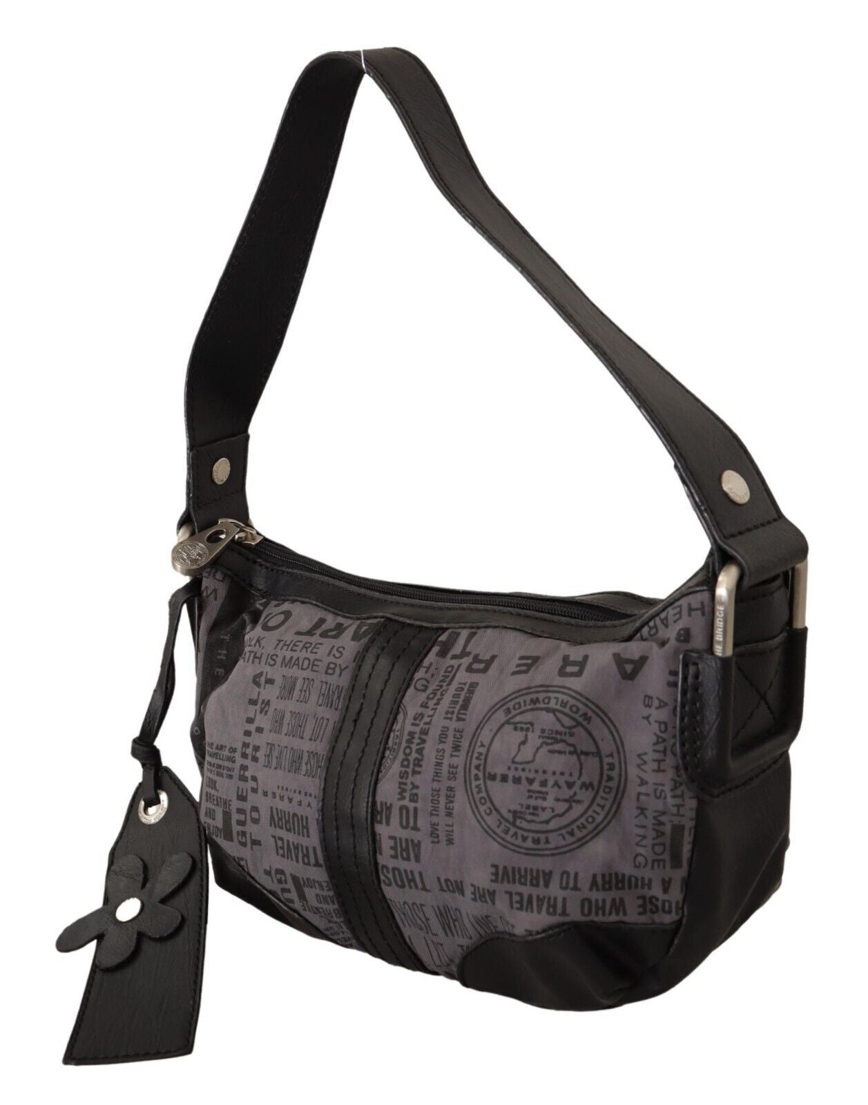 WAYFARER Chic Gray Fabric Shoulder Handbag - Luksusmuotia WAYFARER - Tutustu YVES JAVANNI® 