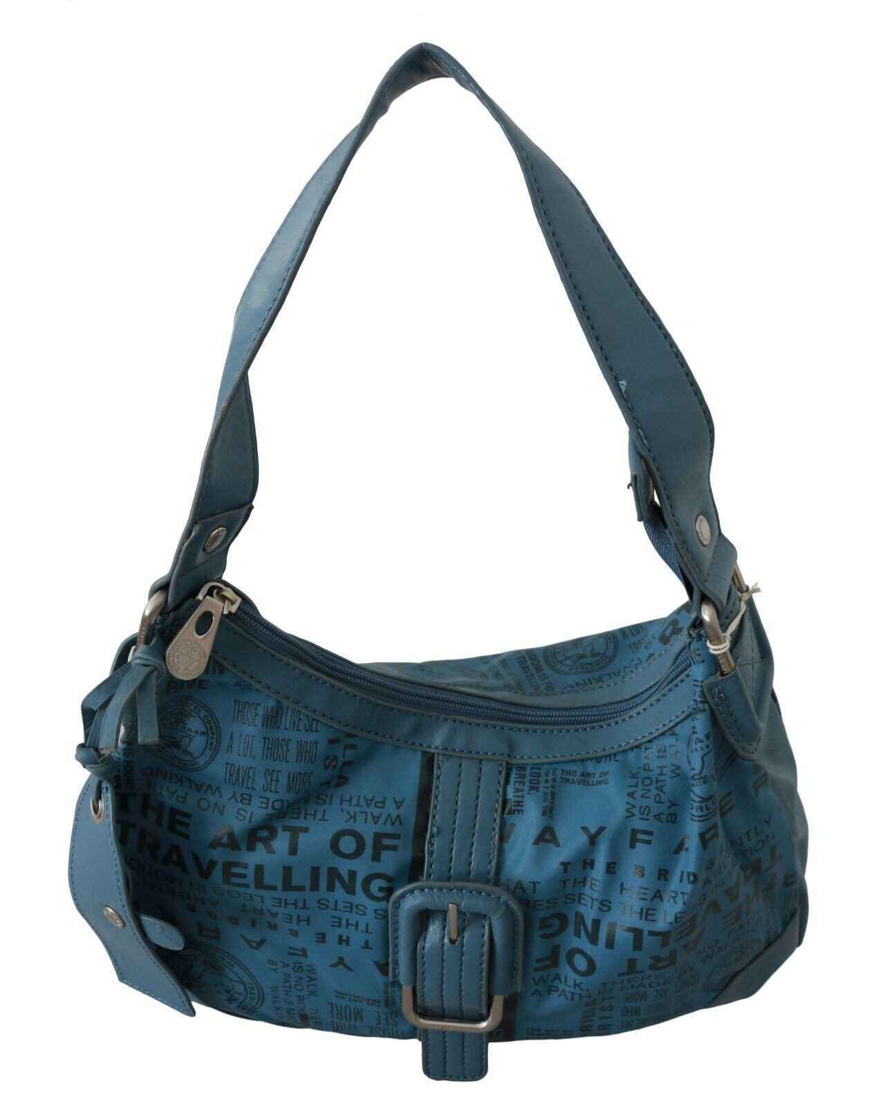 WAYFARER Chic Blue Fabric Shoulder Bag - Perfect for Everyday Elegance - Luksusmuotia WAYFARER - Tutustu YVES JAVANNI® 