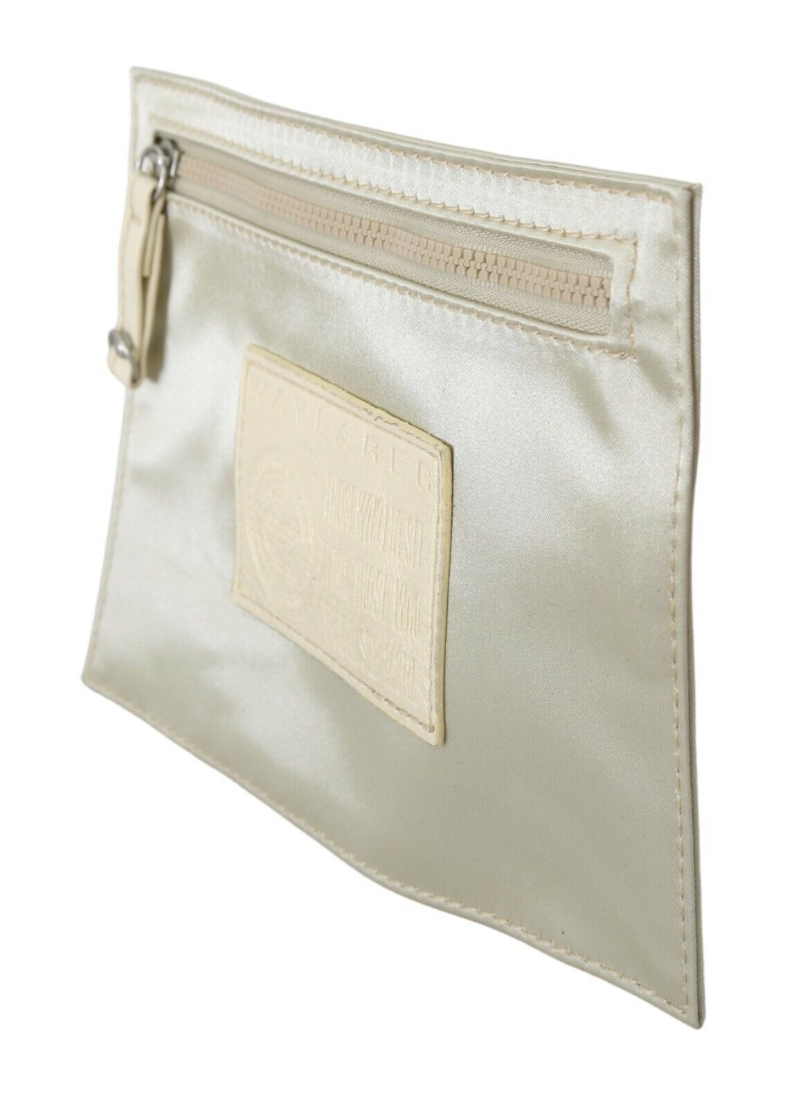 WAYFARER Elegant White Fabric Coin Wallet - Luksusmuotia WAYFARER - Tutustu YVES JAVANNI® 