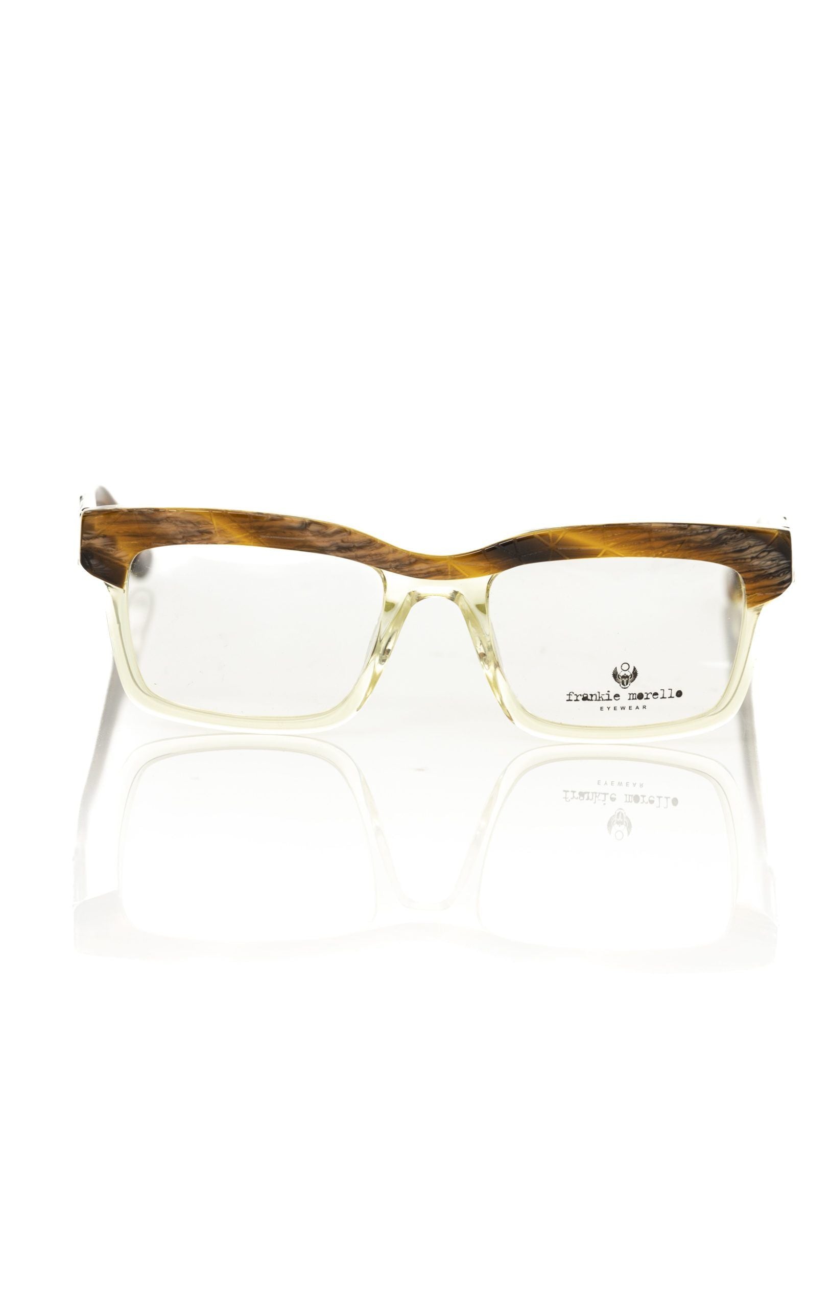 Frankie Morello Brown Acetate Unisex Frame - Luksusmuotia Frankie Morello - Tutustu YVES JAVANNI® 