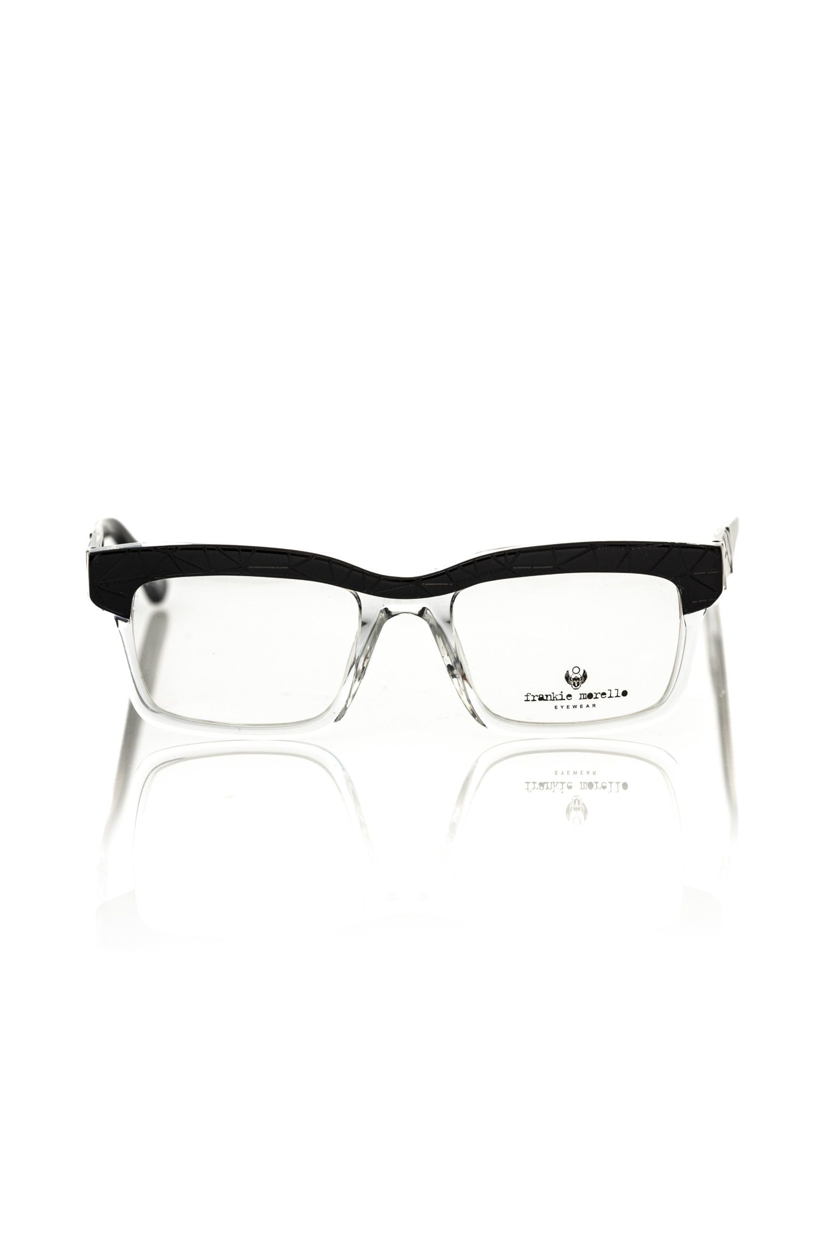 Frankie Morello Black Acetate Unisex Frame - Luksusmuotia Frankie Morello - Tutustu YVES JAVANNI® 