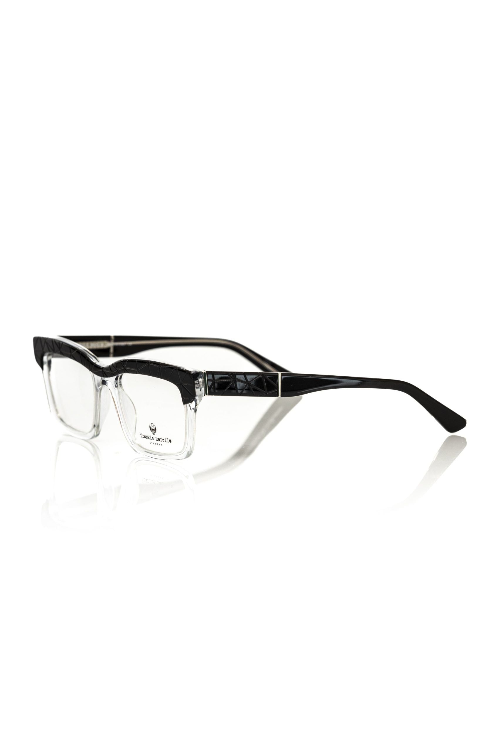 Frankie Morello Black Acetate Unisex Frame - Luksusmuotia Frankie Morello - Tutustu YVES JAVANNI® 