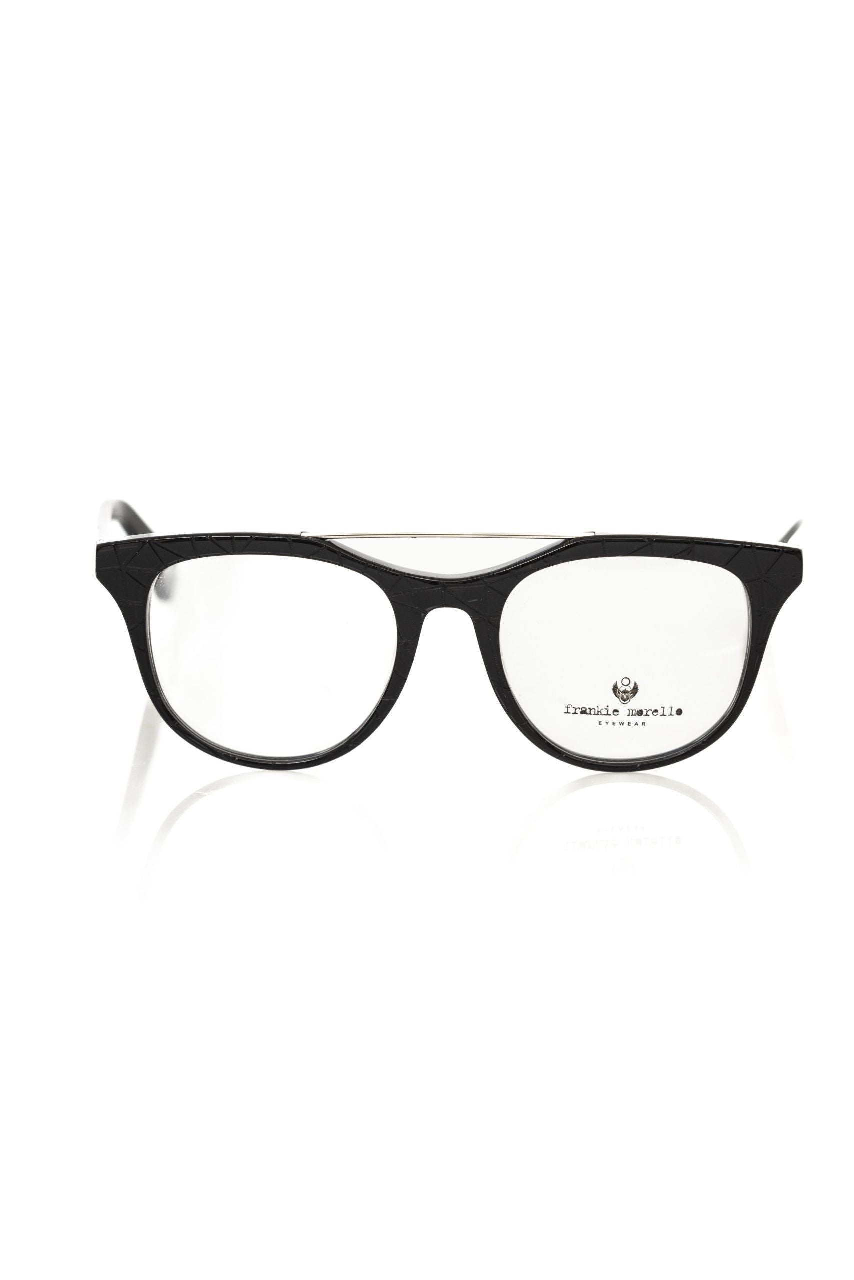 Frankie Morello Black Acetate Unisex Frame - Luksusmuotia Frankie Morello - Tutustu YVES JAVANNI® 