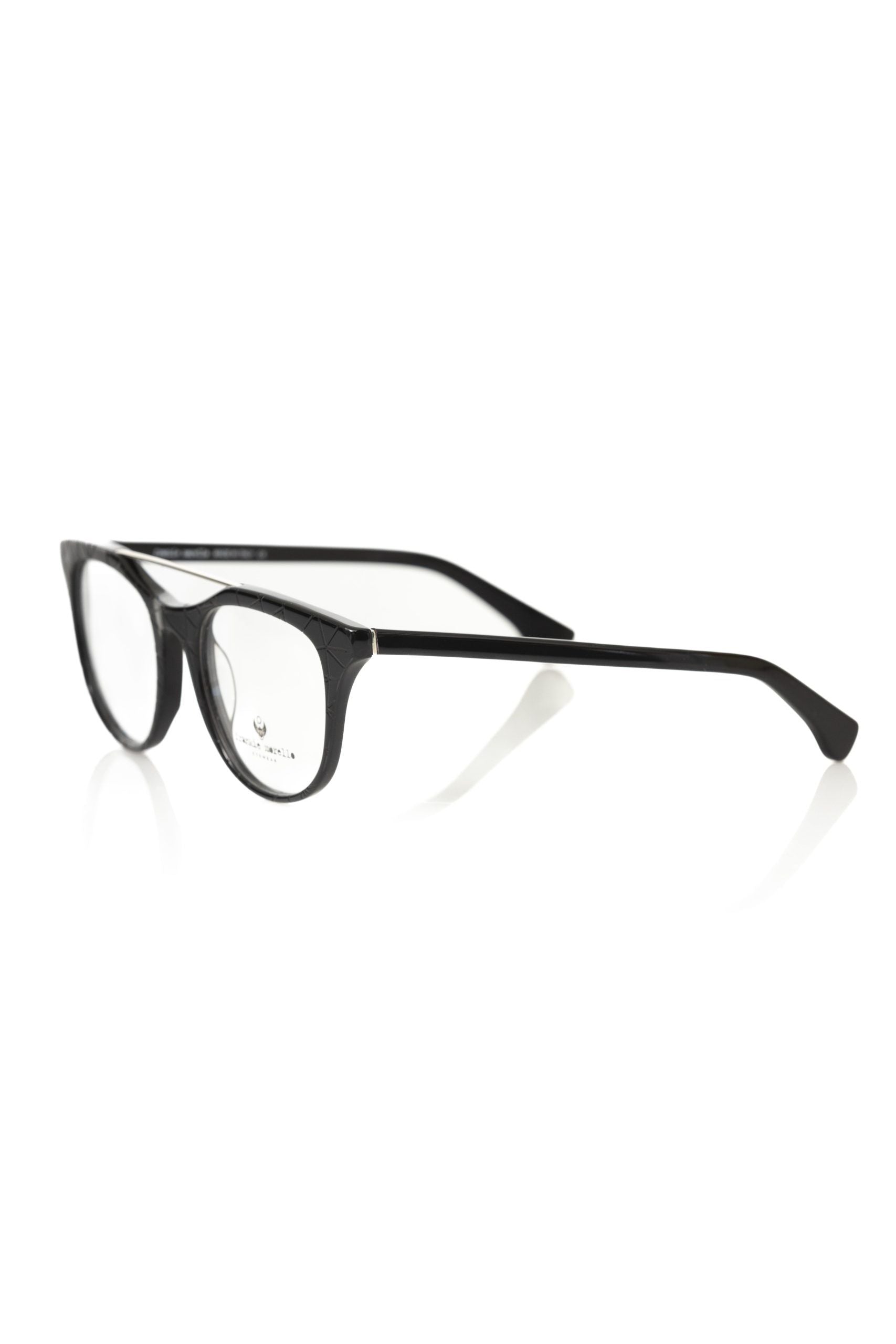 Frankie Morello Black Acetate Unisex Frame - Luksusmuotia Frankie Morello - Tutustu YVES JAVANNI® 