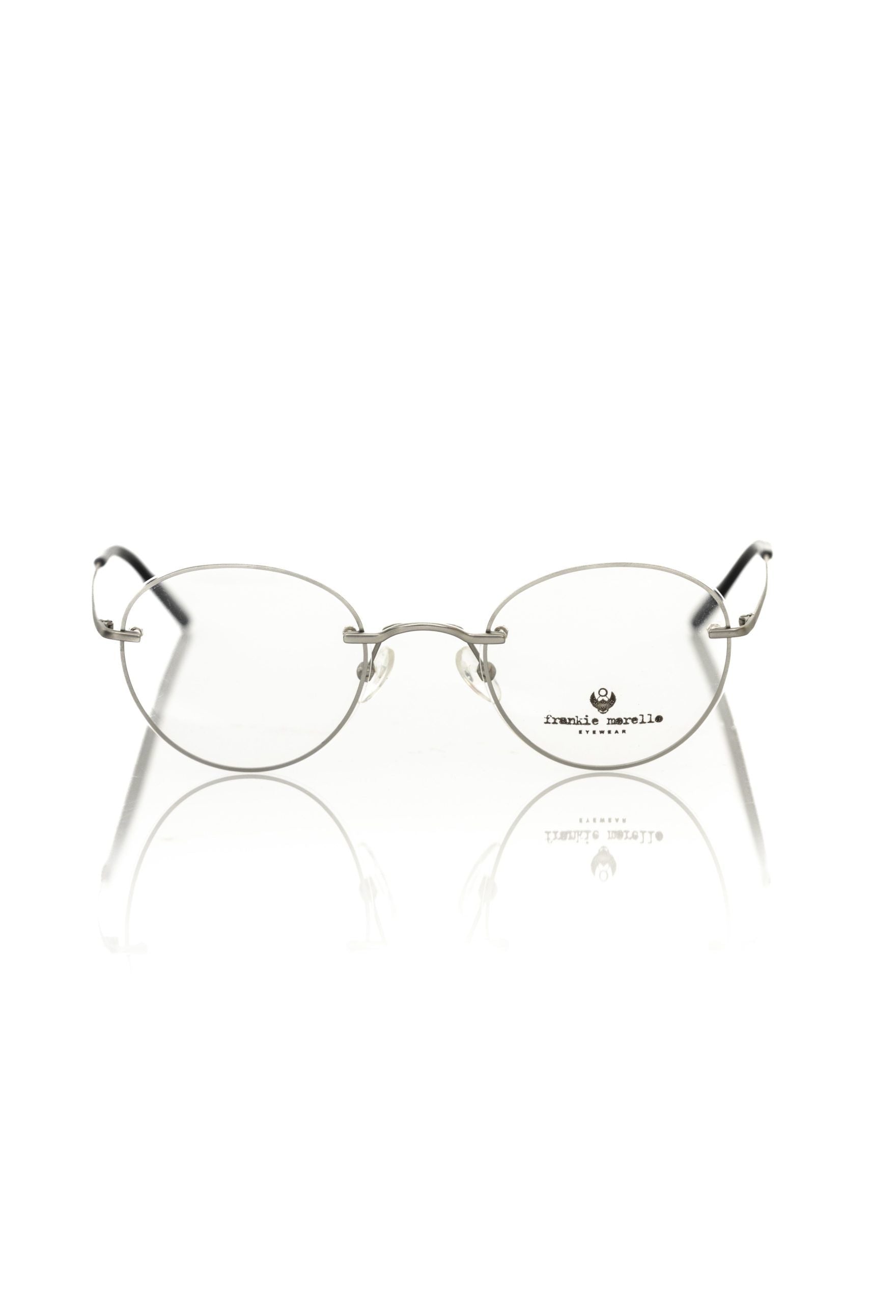 Frankie Morello Silver Metallic Unisex Frame - Luksusmuotia Frankie Morello - Tutustu YVES JAVANNI® 