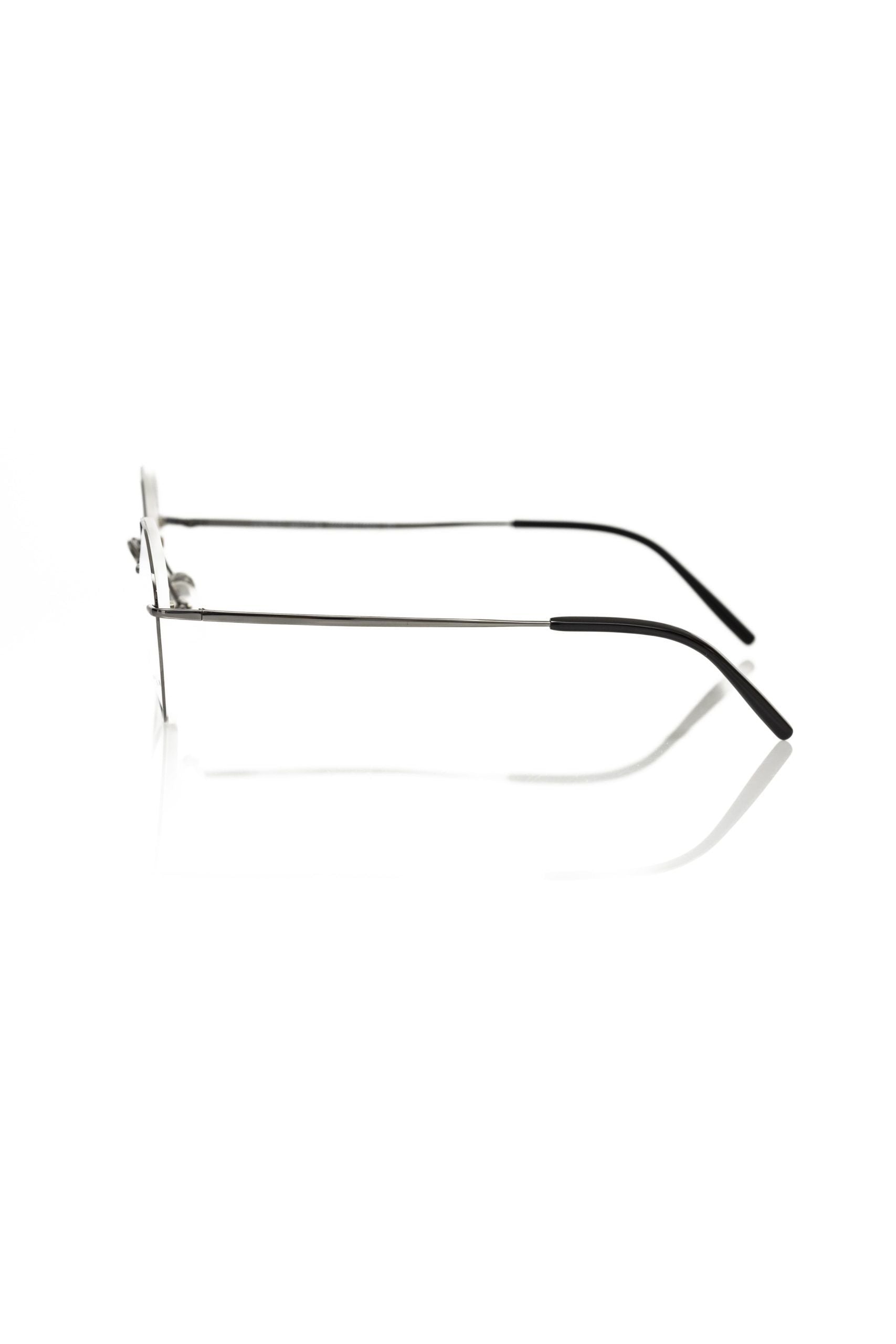 Frankie Morello Gray Metallic Unisex Eyeglass Frame - Luksusmuotia Frankie Morello - Tutustu YVES JAVANNI® 