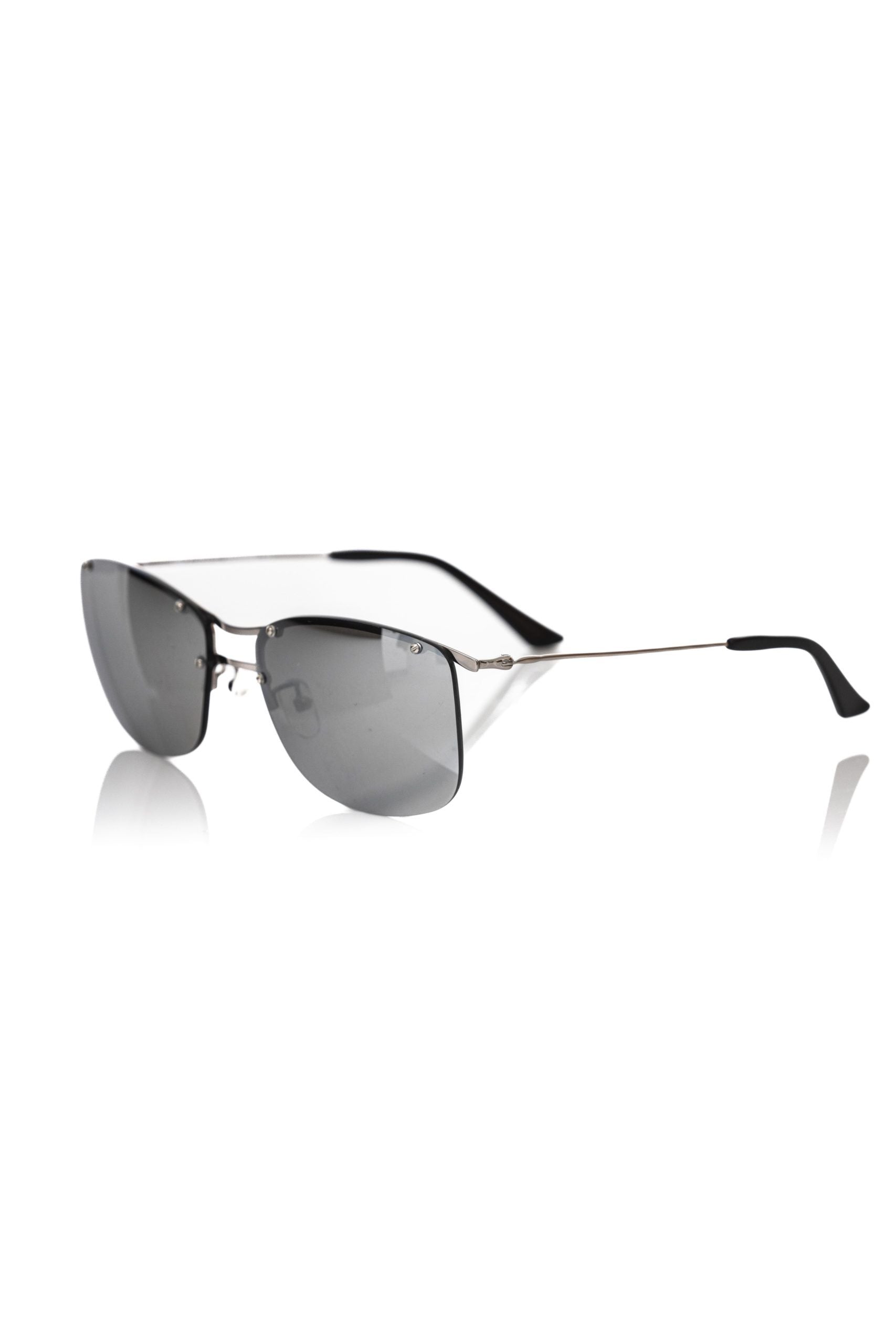 Frankie Morello Silver Metallic Male Sunglass - Luksusmuotia Frankie Morello - Tutustu YVES JAVANNI® 