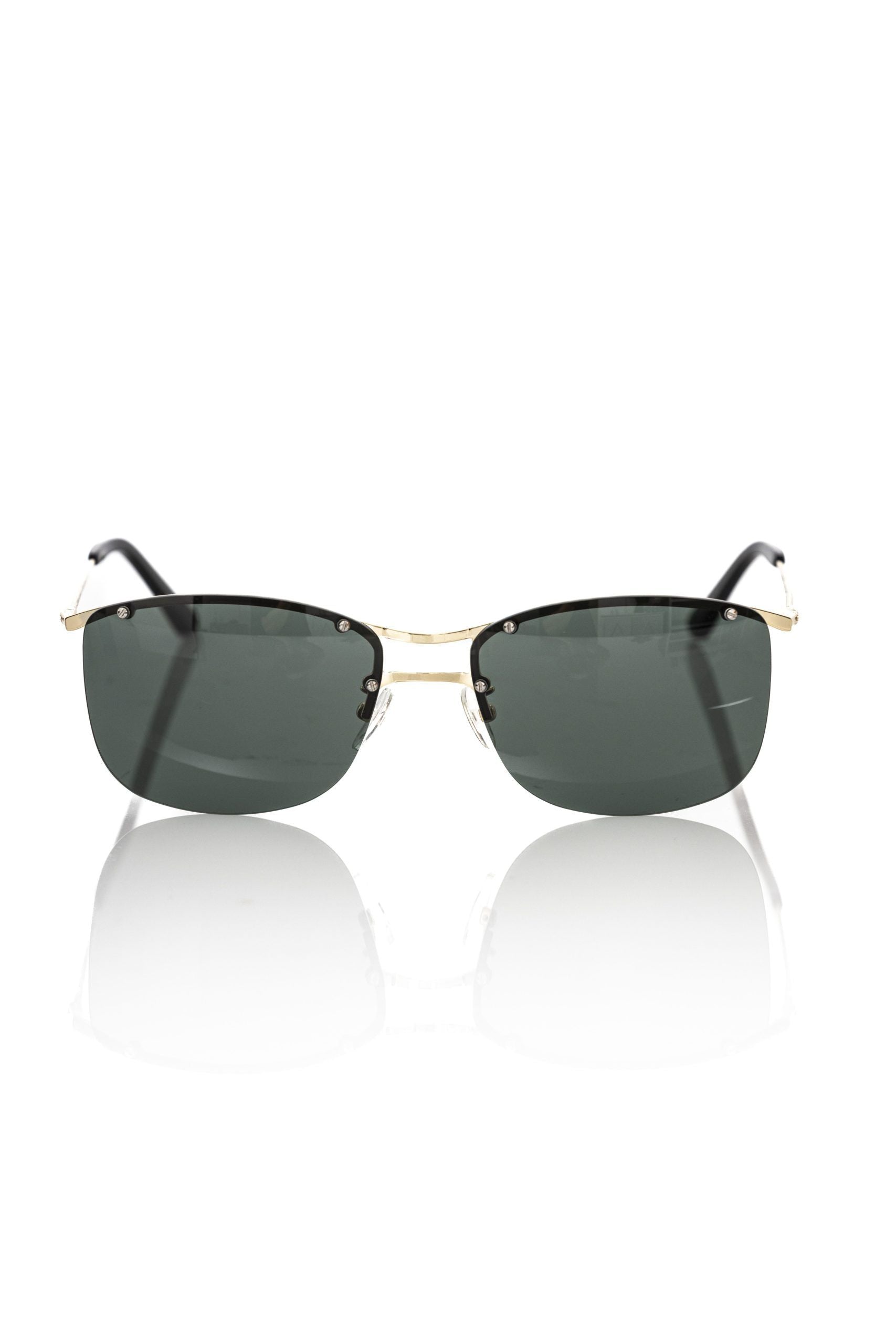 Frankie Morello Black Metallic Fiber Men Sunglass - Luksuslaukut ja asusteet Frankie Morello - Tutustu YVES JAVANNI® 