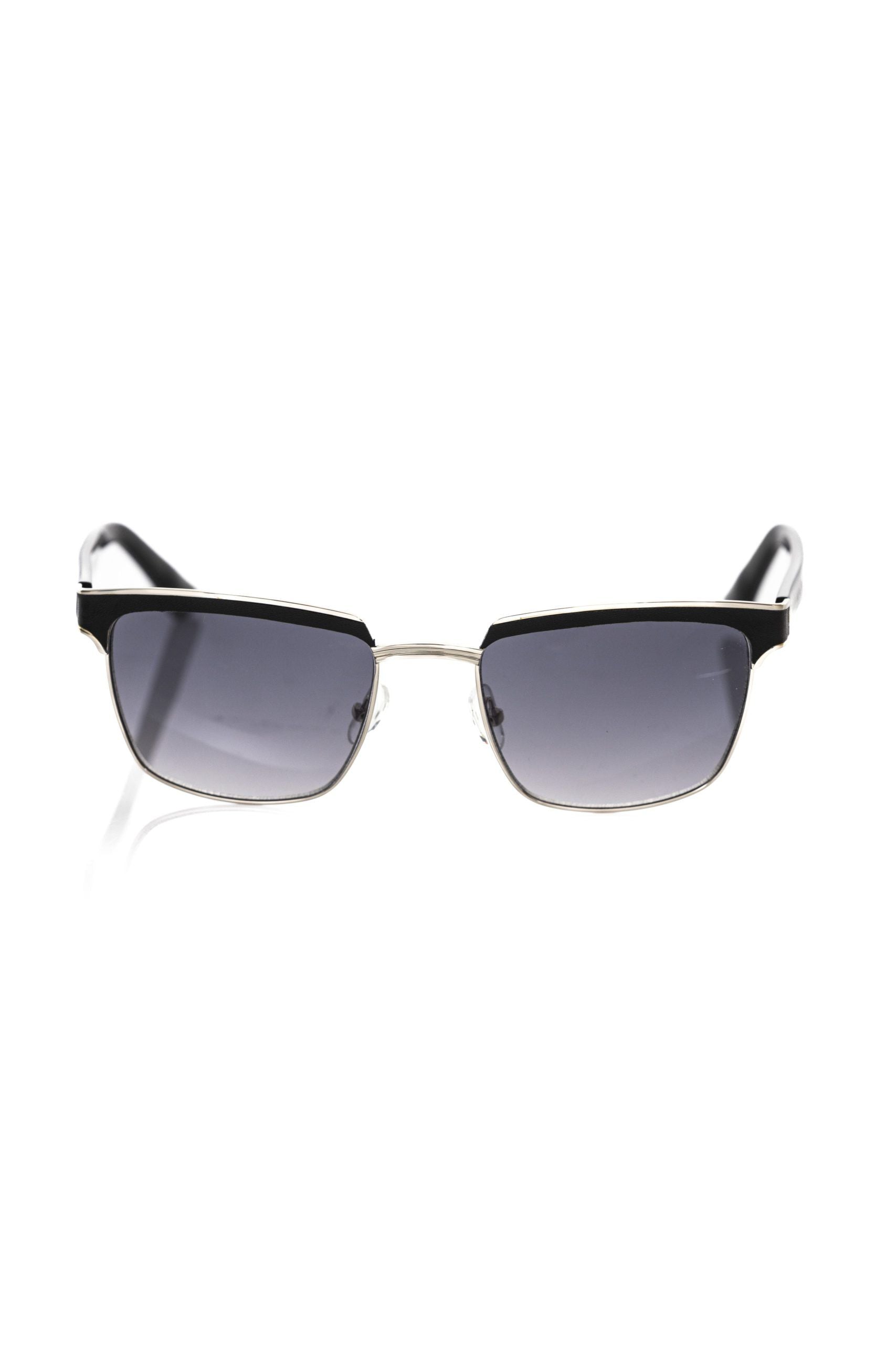 Frankie Morello Black Metallic Fiber Men Sunglass - Luksusmuotia Frankie Morello - Tutustu YVES JAVANNI® 