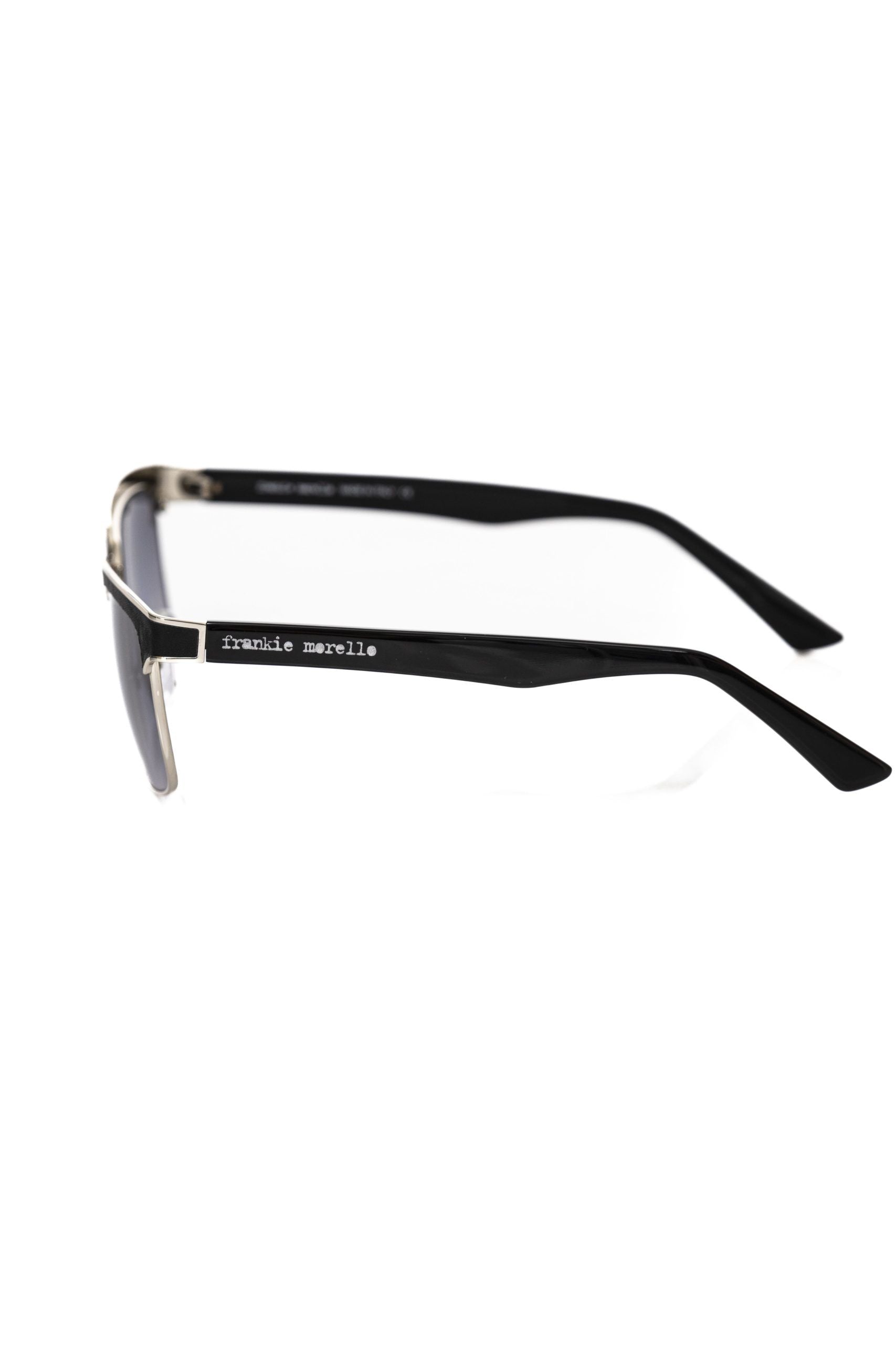 Frankie Morello Black Metallic Fiber Men Sunglass - Luksusmuotia Frankie Morello - Tutustu YVES JAVANNI® 